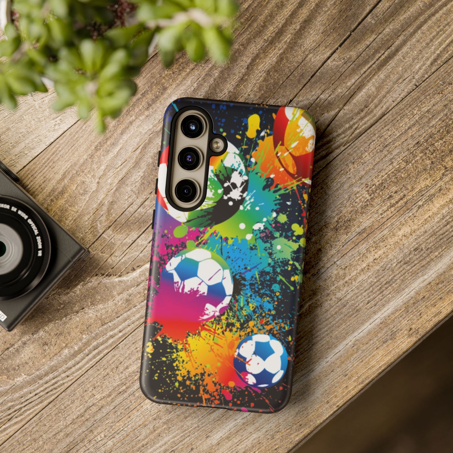 Footballer's Phone Case: Vibrant Case for iPhone, Samsung Galaxy and Google Pixel devices