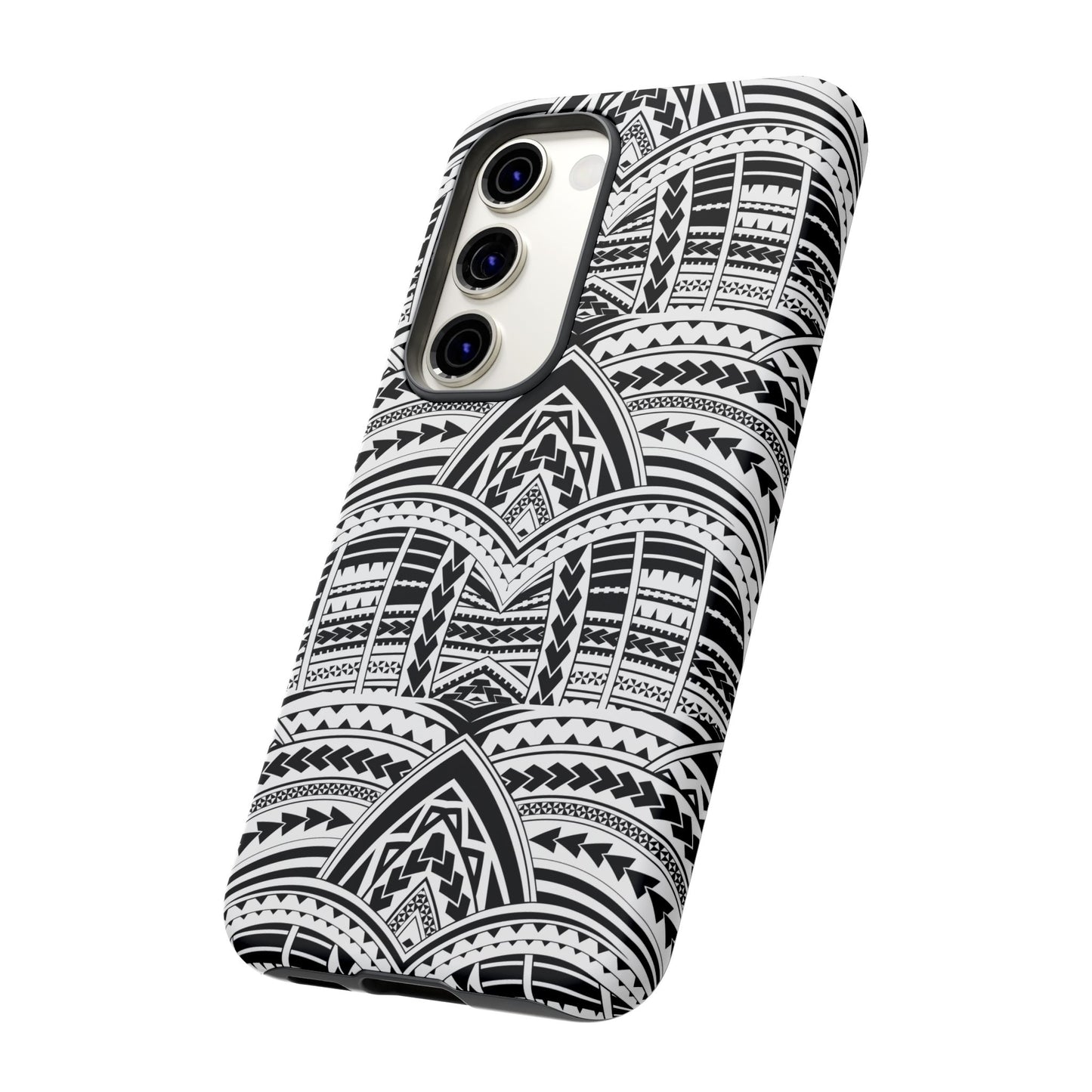 Tatoeage: telefoonhoesje met tribalpatroon voor iPhone, Samsung Galaxy en Google Pixel