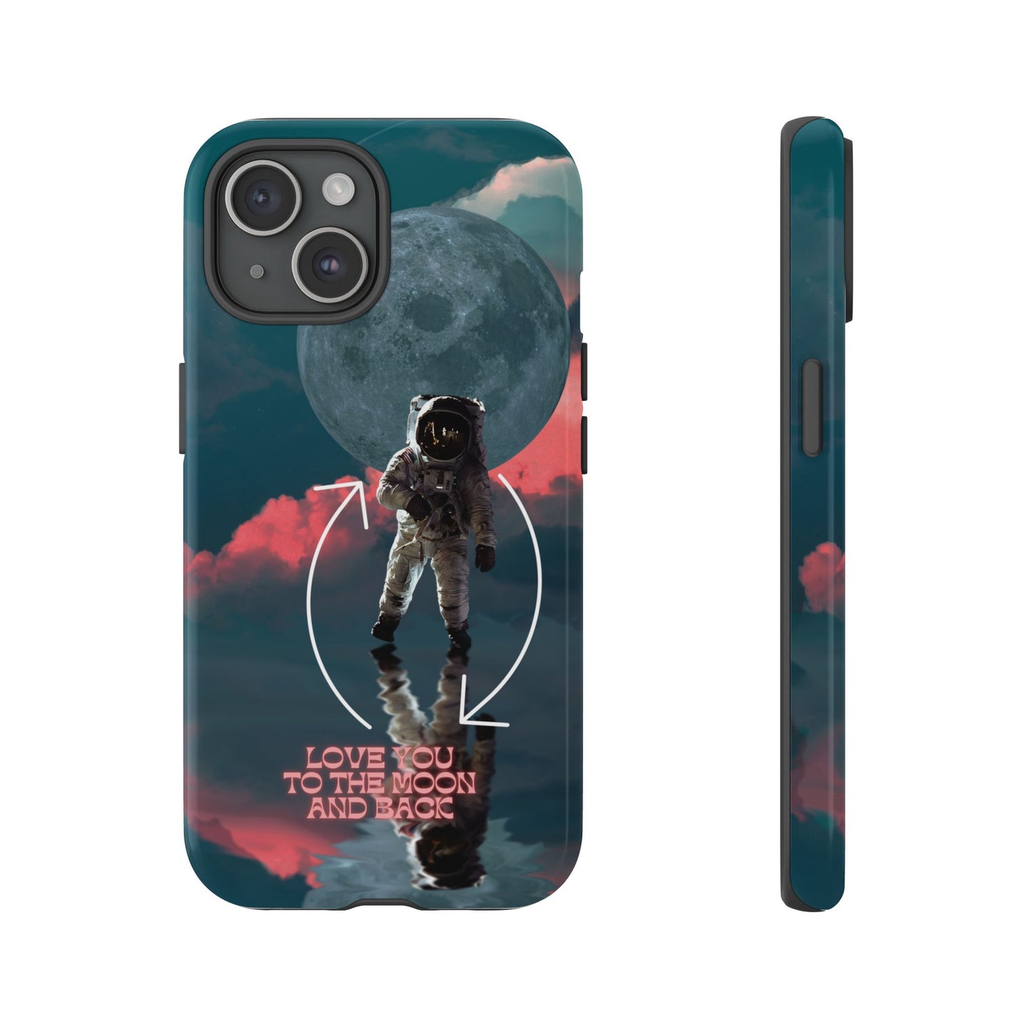 Love You to the Moon and Back: Romance-themed phone case for iPhone, Samsung Galaxy and Google Pixel devices