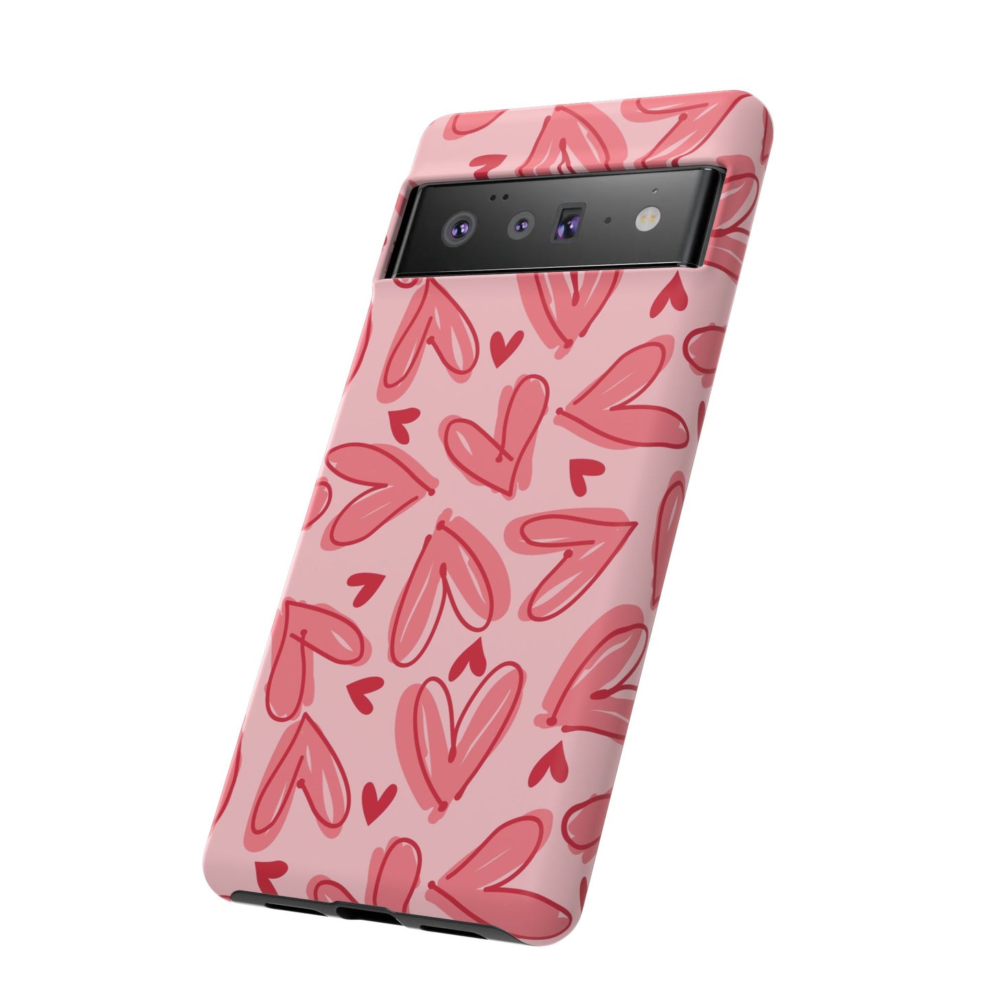 Hearts: Tough Case for iPhone, Samsung Galaxy and Google Pixel devices