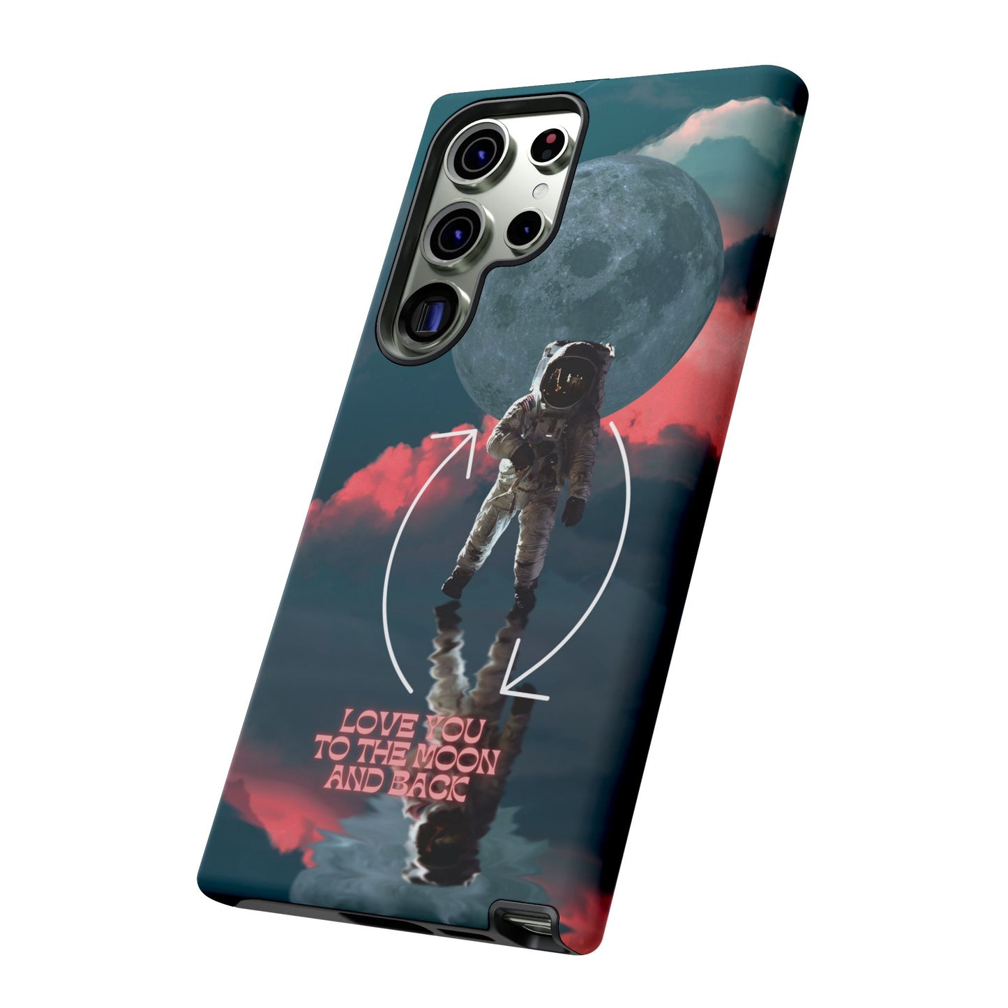 Love You to the Moon and Back: Romance-themed phone case for iPhone, Samsung Galaxy and Google Pixel devices