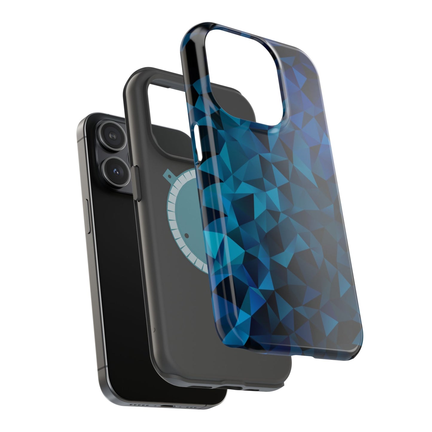 Blue Diamonds (MagSafe version): Elegant phone case for iPhone