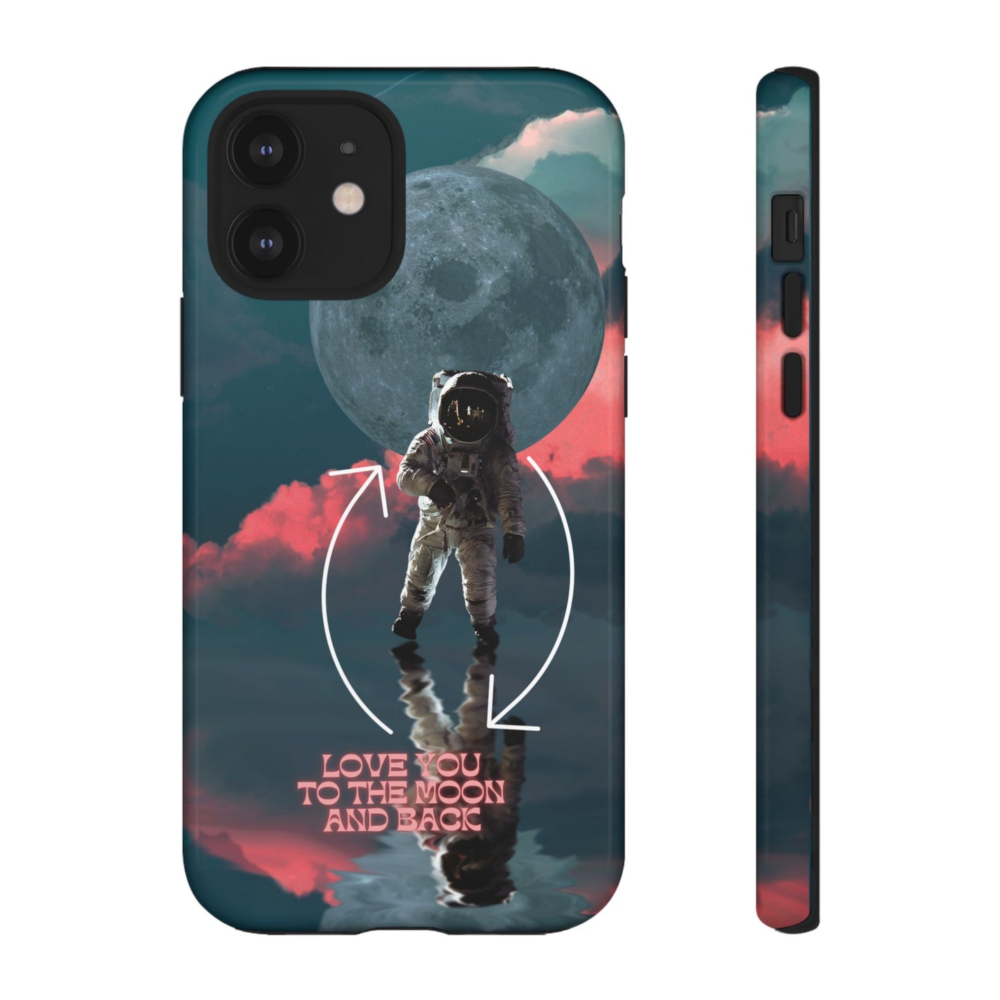 Love You to the Moon and Back: Romance-themed phone case for iPhone, Samsung Galaxy and Google Pixel devices