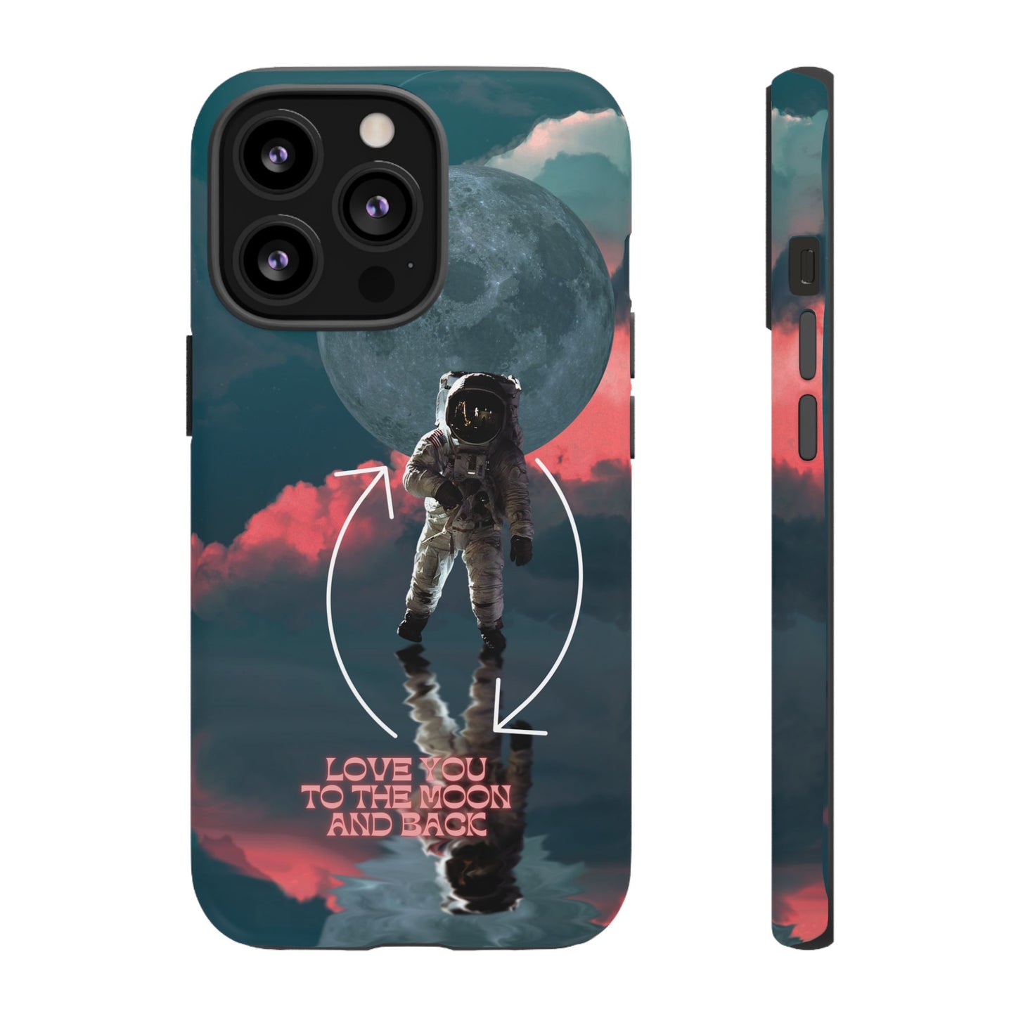 Love You to the Moon and Back: Romance-themed phone case for iPhone, Samsung Galaxy and Google Pixel devices