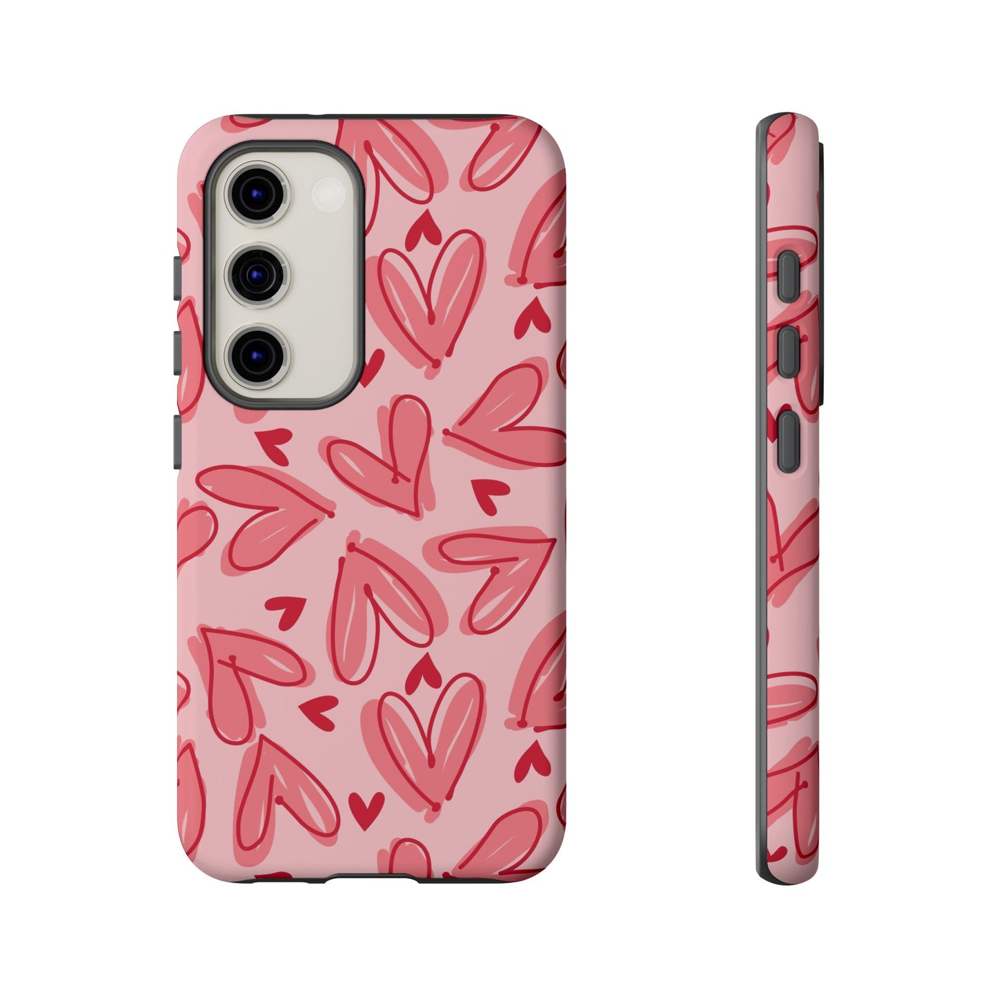Hearts: Tough Case for iPhone, Samsung Galaxy and Google Pixel devices