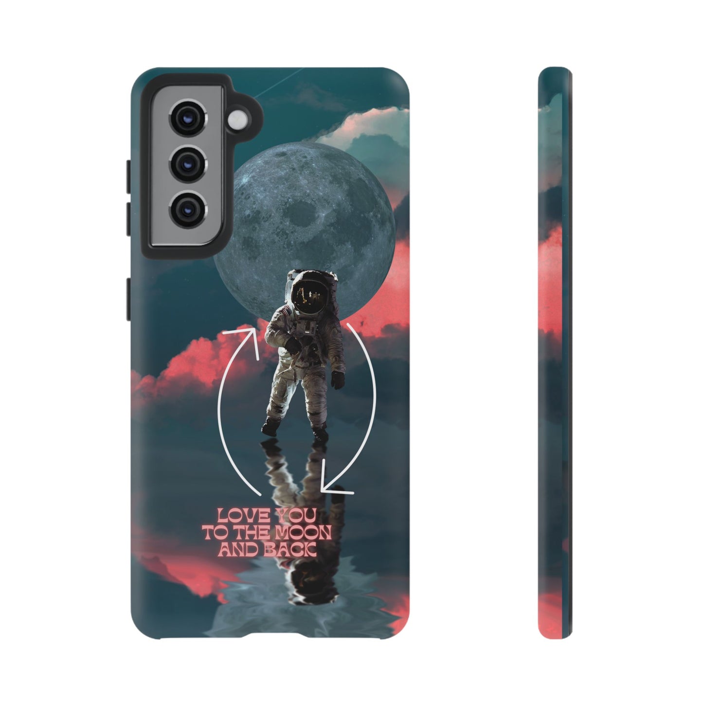 Love You to the Moon and Back: Romance-themed phone case for iPhone, Samsung Galaxy and Google Pixel devices