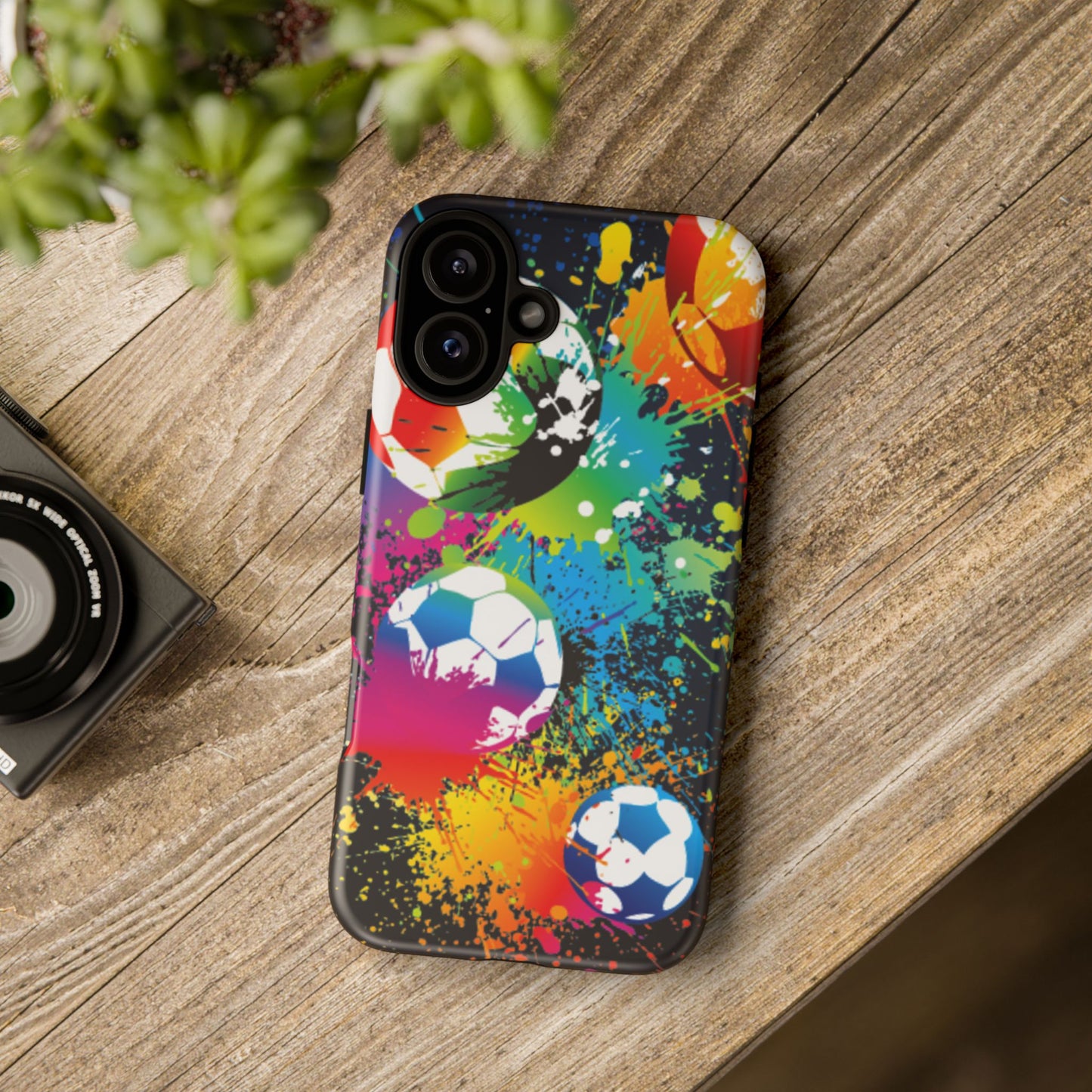 Footballer's Phone Case: Vibrant Case for iPhone, Samsung Galaxy and Google Pixel devices