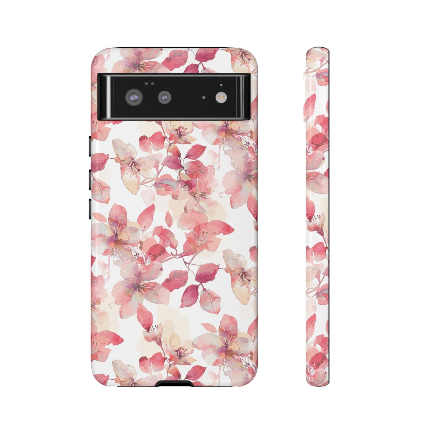 Watercolor Flowers: Tough Case for iPhone, Samsung Galaxy and Google Pixel devices