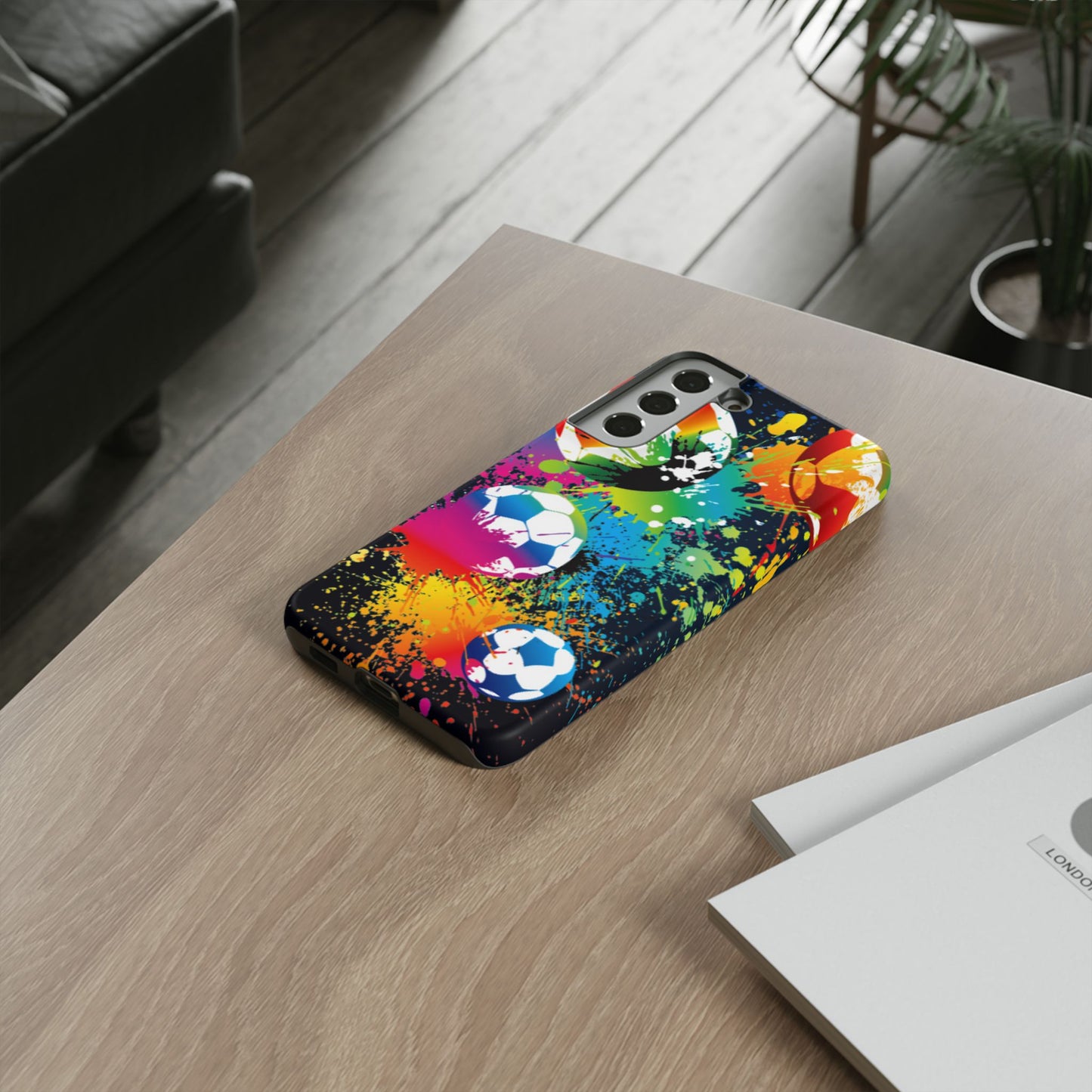 Footballer's Phone Case: Vibrant Case for iPhone, Samsung Galaxy and Google Pixel devices