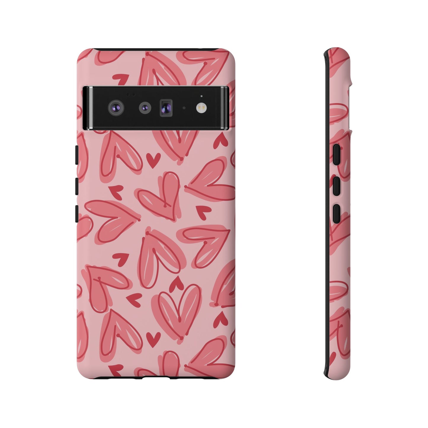 Hearts: Tough Case for iPhone, Samsung Galaxy and Google Pixel devices