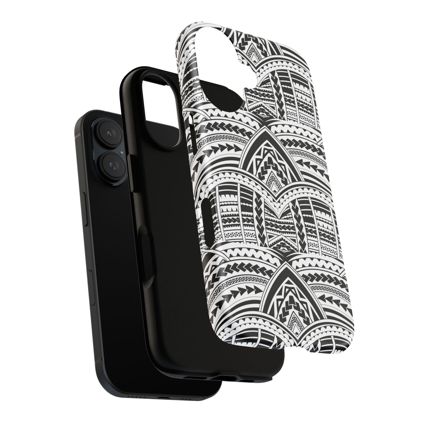 Tatoeage: telefoonhoesje met tribalpatroon voor iPhone, Samsung Galaxy en Google Pixel