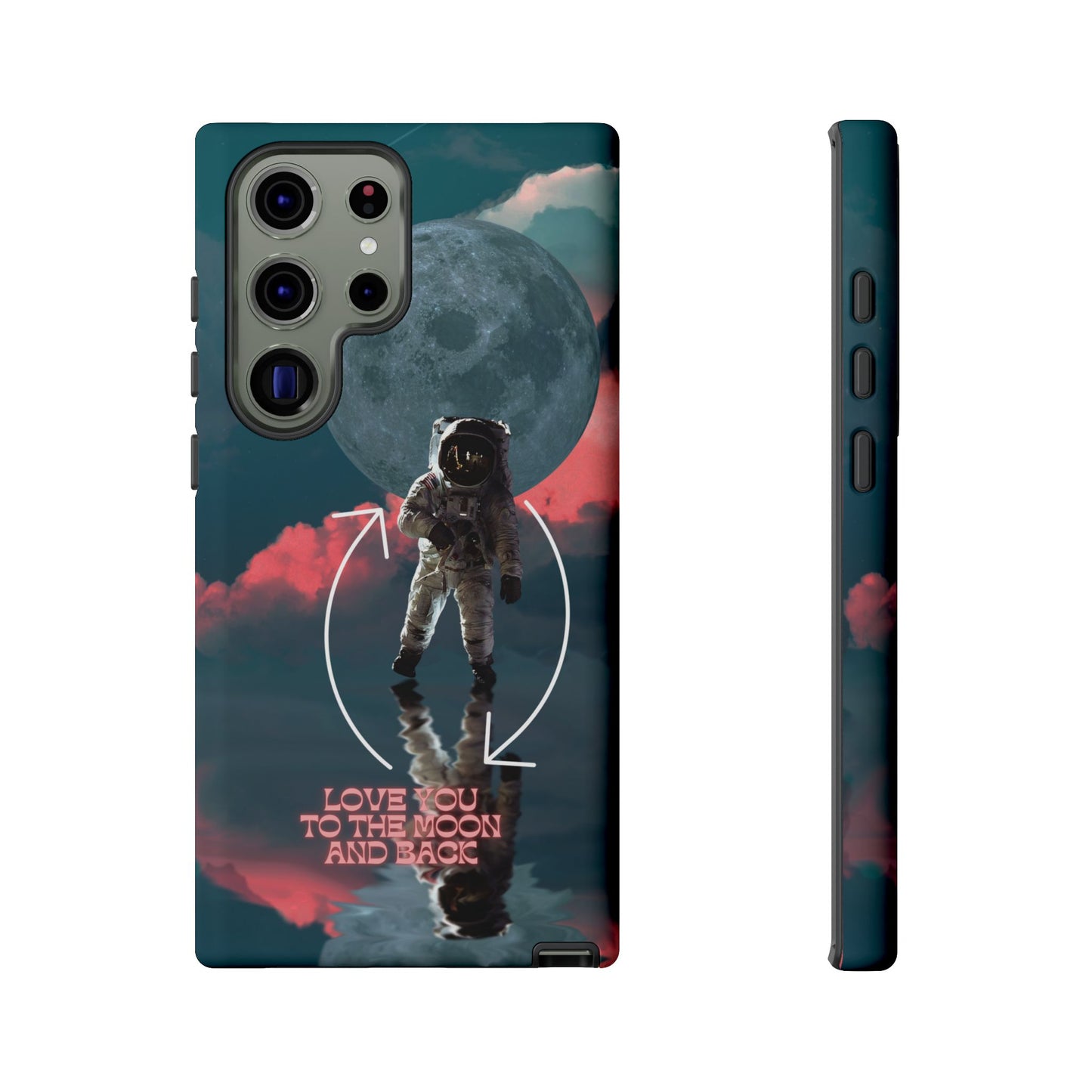 Love You to the Moon and Back: Romance-themed phone case for iPhone, Samsung Galaxy and Google Pixel devices