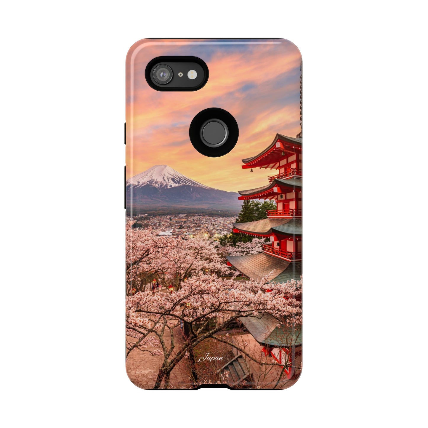 Cherry Blossoms Mt. Fuji phone case for iPhone, Galaxy and Pixel devices