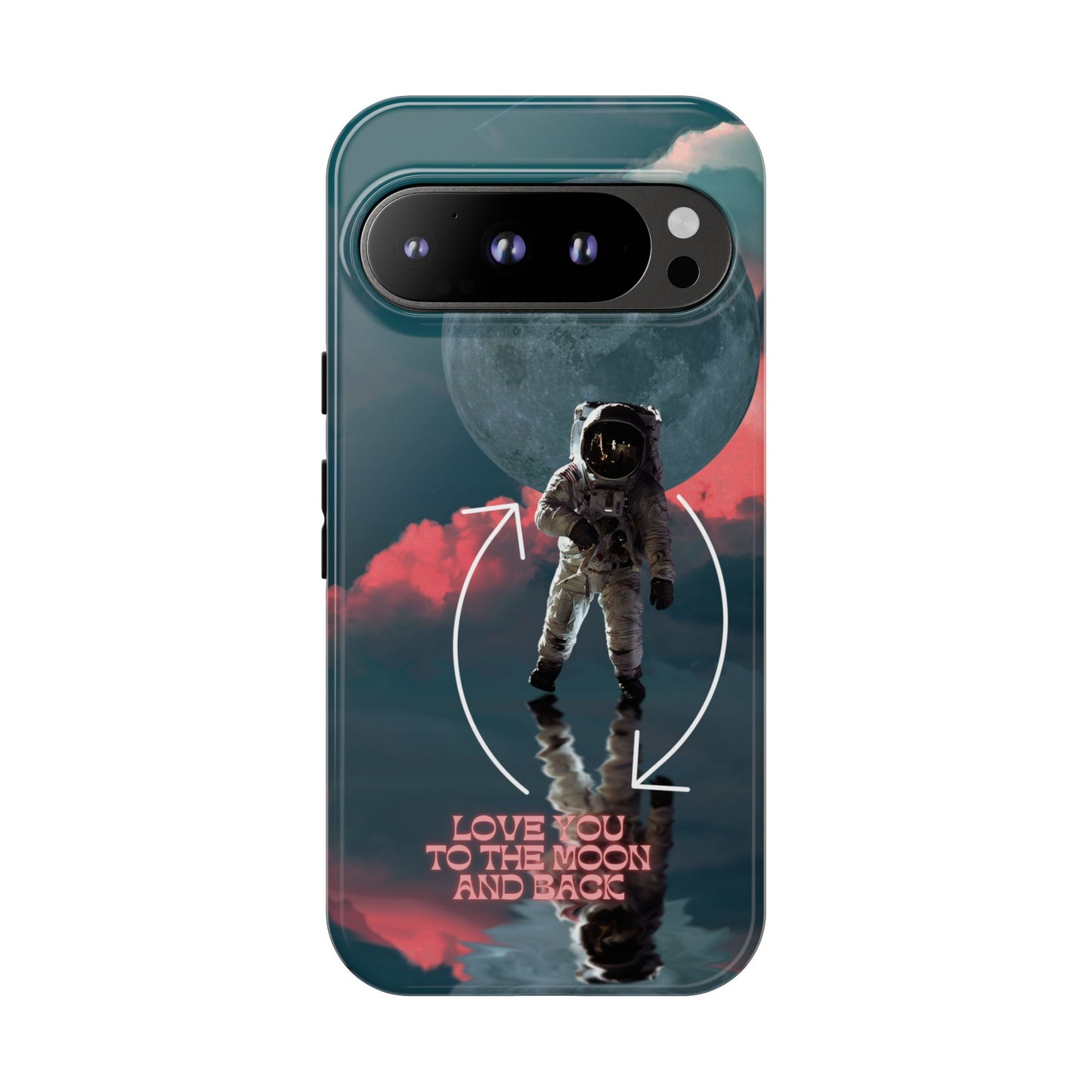 Love You to the Moon and Back: Romance-themed phone case for iPhone, Samsung Galaxy and Google Pixel devices