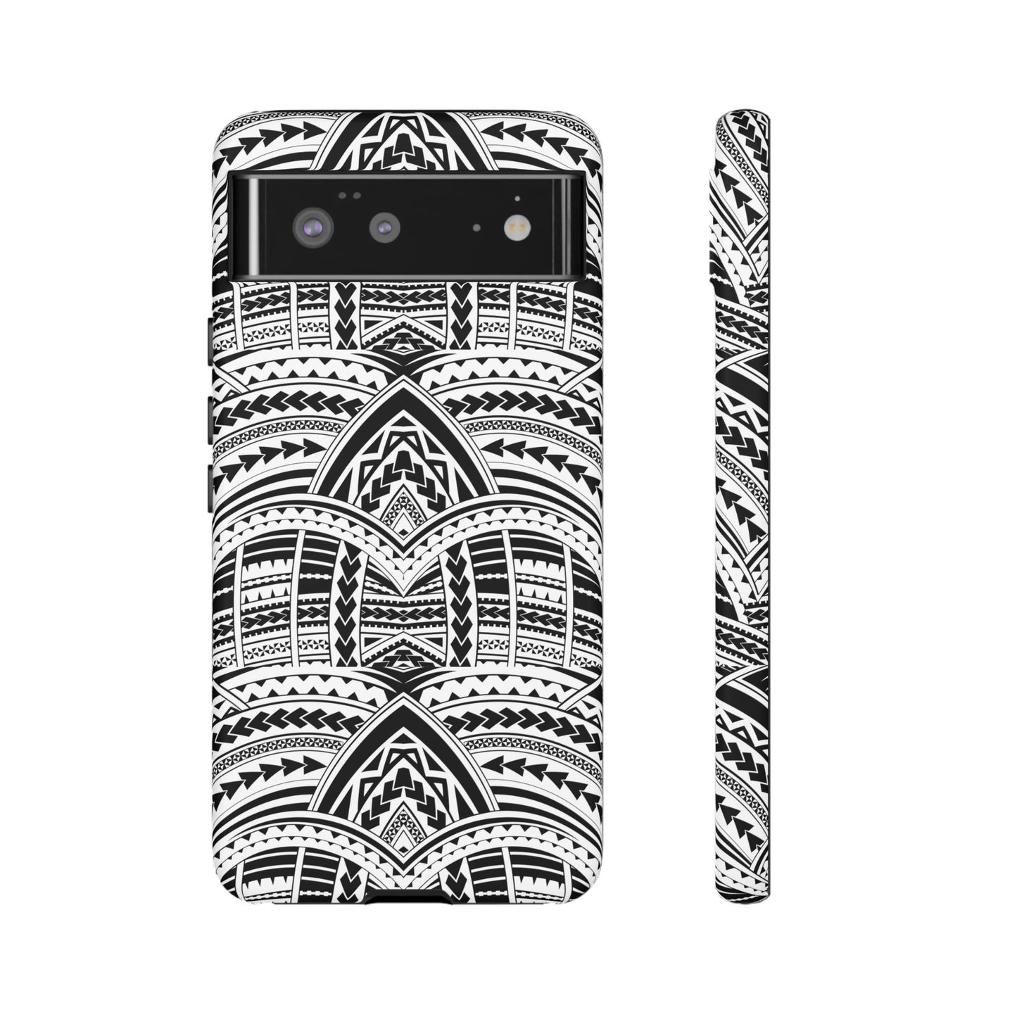 Tatoeage: telefoonhoesje met tribalpatroon voor iPhone, Samsung Galaxy en Google Pixel