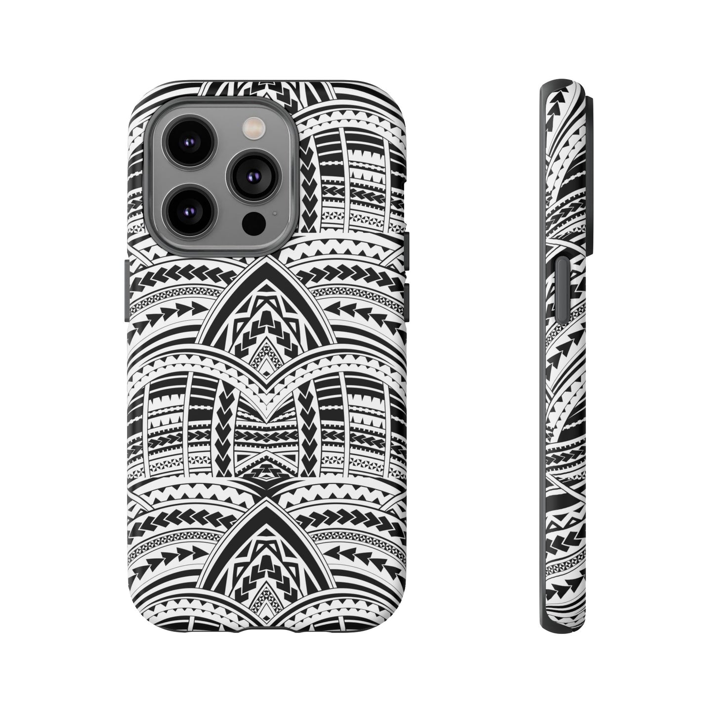 Tatoeage: telefoonhoesje met tribalpatroon voor iPhone, Samsung Galaxy en Google Pixel
