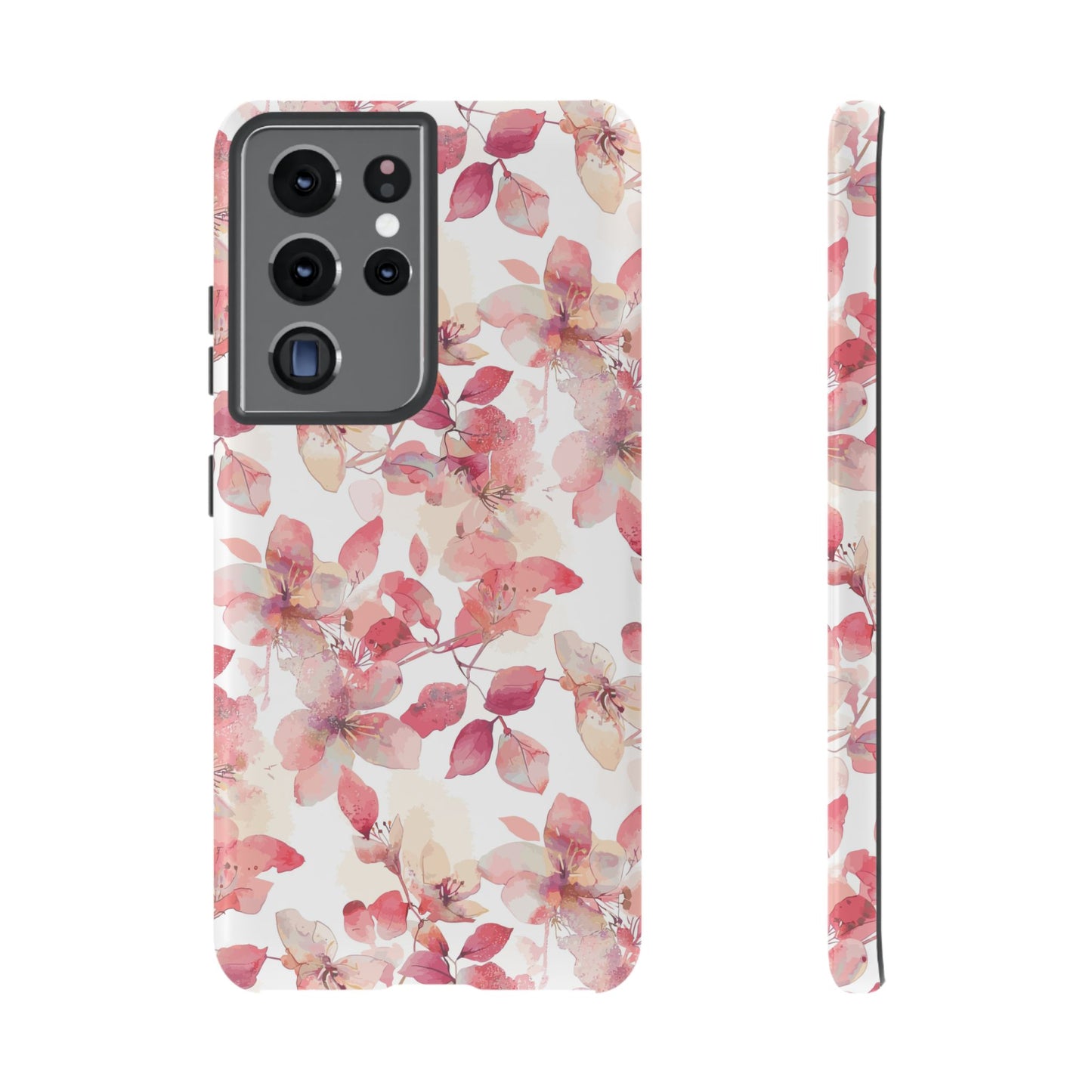 Watercolor Flowers: Tough Case for iPhone, Samsung Galaxy and Google Pixel devices