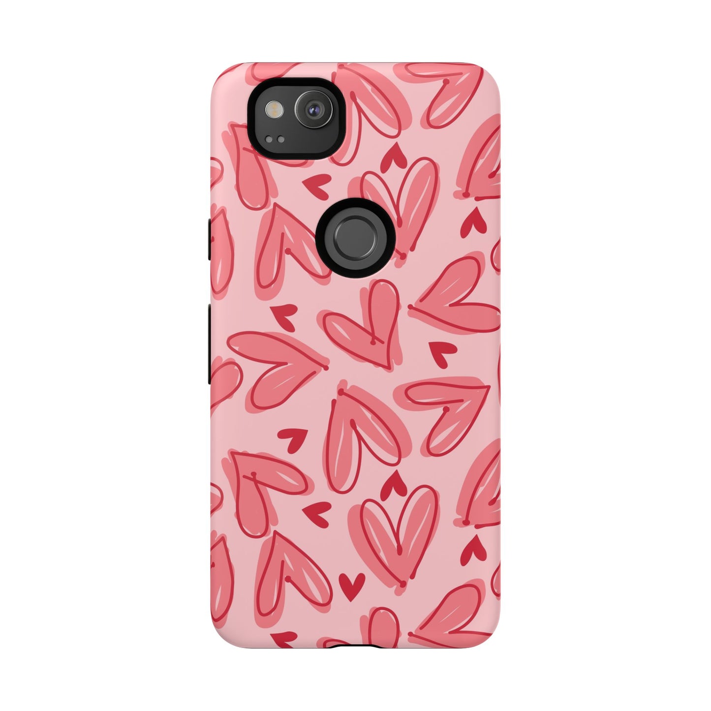 Hearts: Tough Case for iPhone, Samsung Galaxy and Google Pixel devices