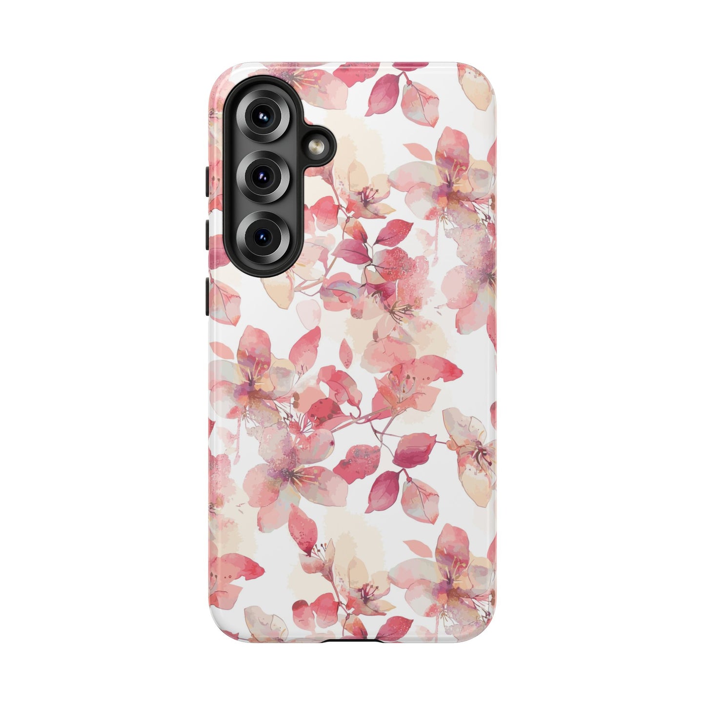 Watercolor Flowers: Tough Case for iPhone, Samsung Galaxy and Google Pixel devices
