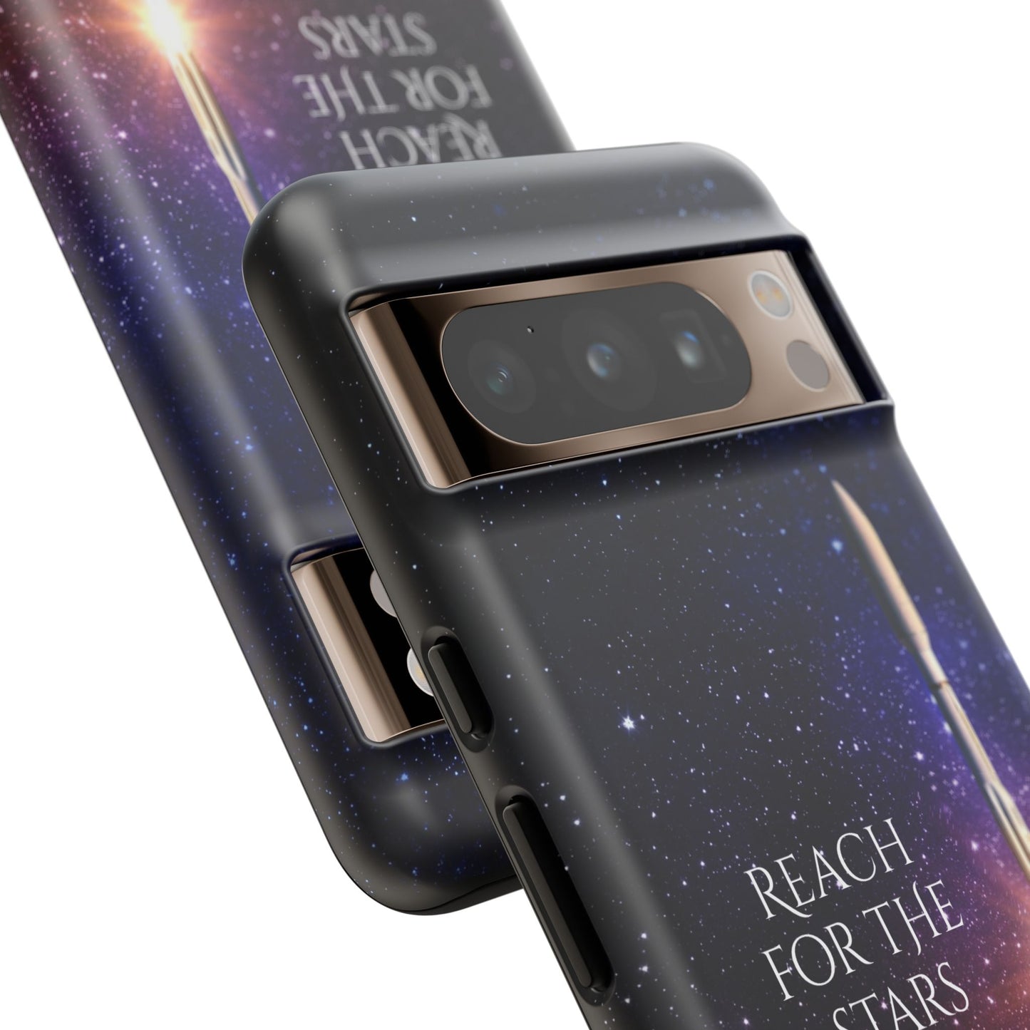 Reach for the stars: rocket illustrated phone case for iPhone, Samsung Galaxy and Pixel devices