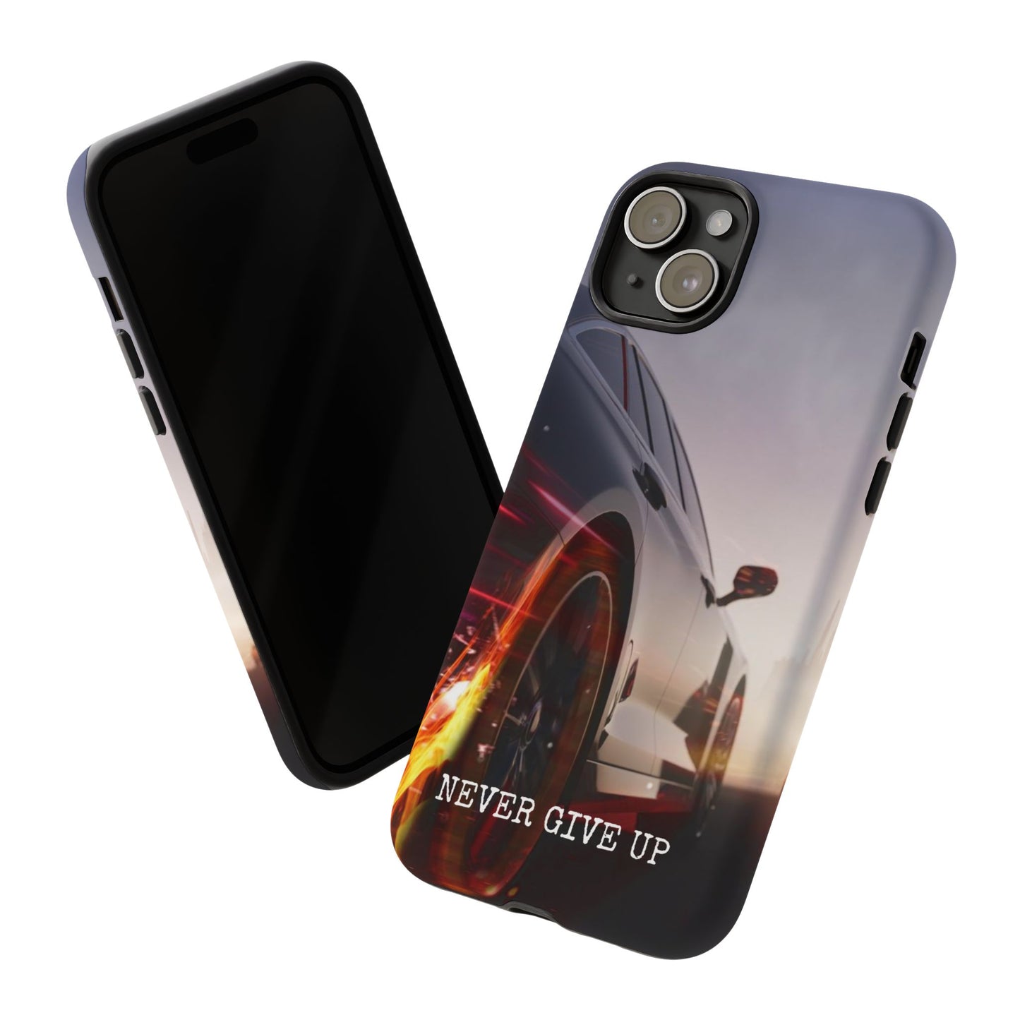 Never Give Up v2: Tough Case for iPhone, Samsung Galaxy and Google Pixel
