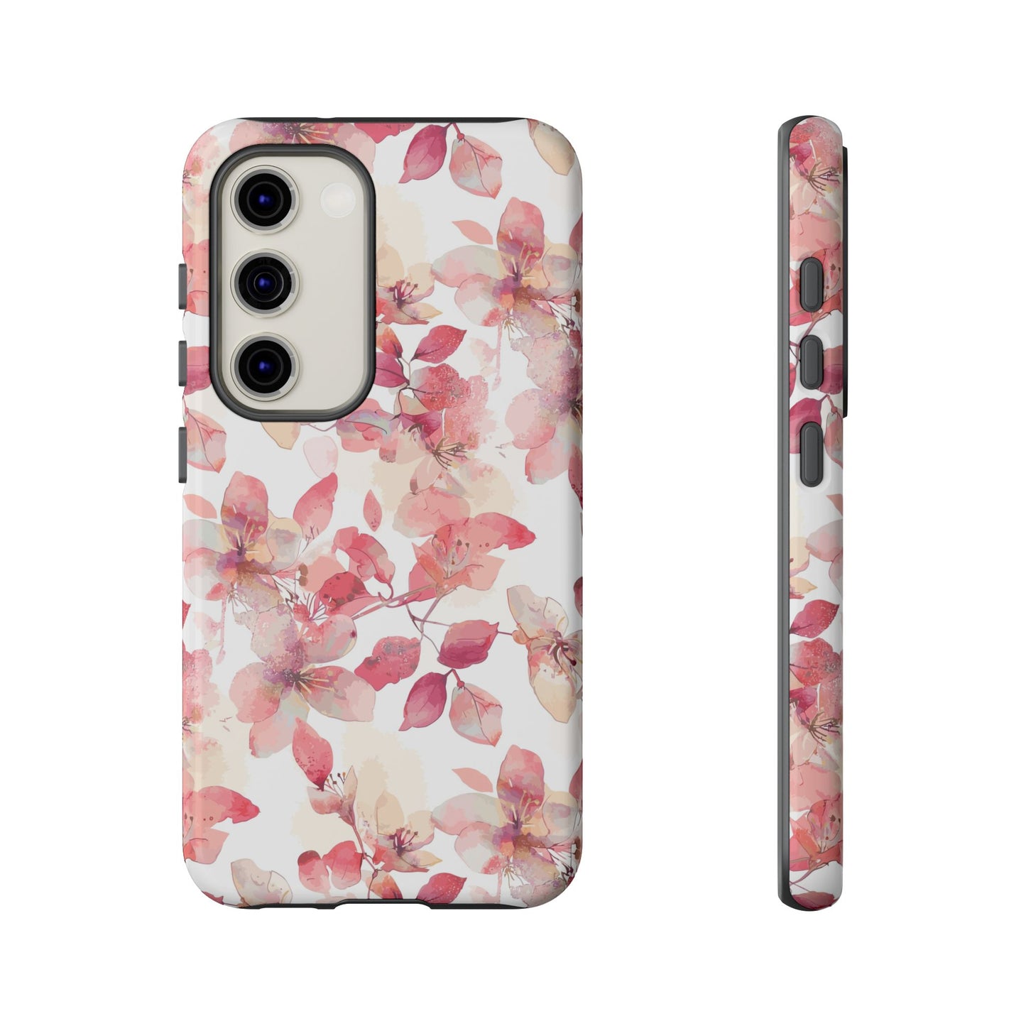 Watercolor Flowers: Tough Case for iPhone, Samsung Galaxy and Google Pixel devices
