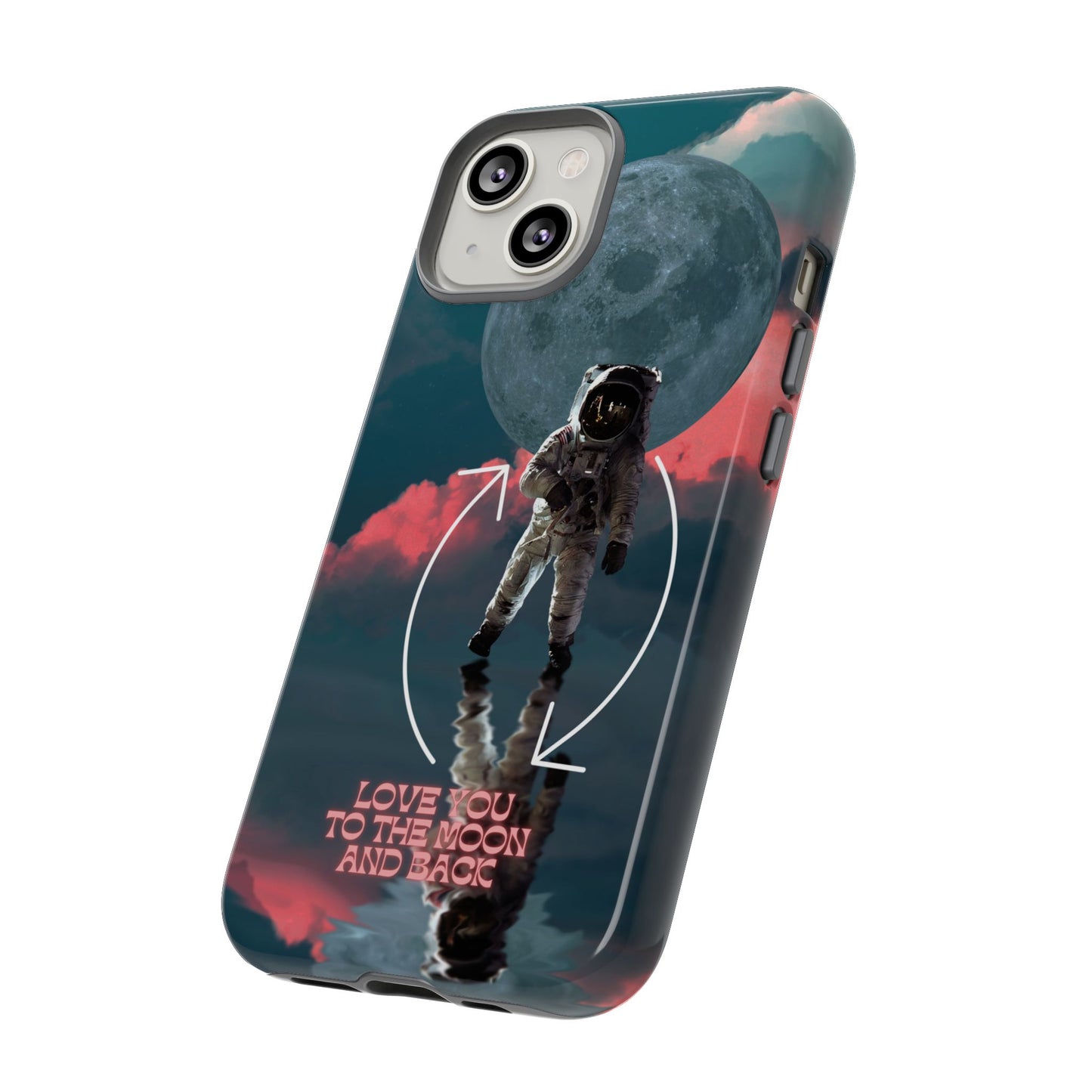 Love You to the Moon and Back: Romance-themed phone case for iPhone, Samsung Galaxy and Google Pixel devices