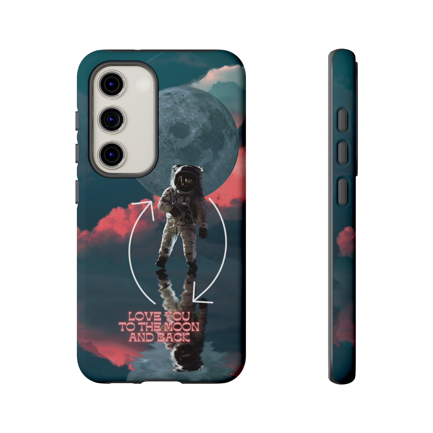 Love You to the Moon and Back: Romance-themed phone case for iPhone, Samsung Galaxy and Google Pixel devices