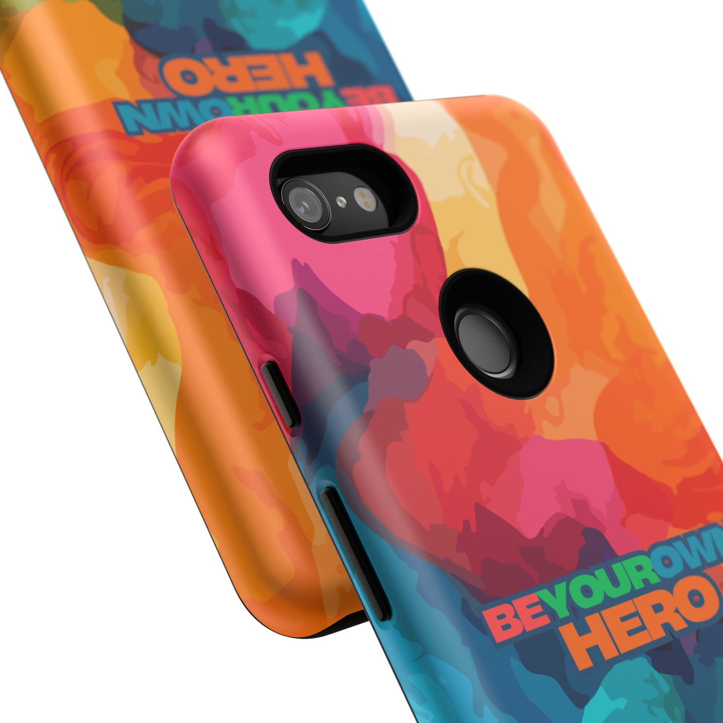 Be Your Own Hero: Tough Case for iPhone, Samsung Galaxy and Google Pixel