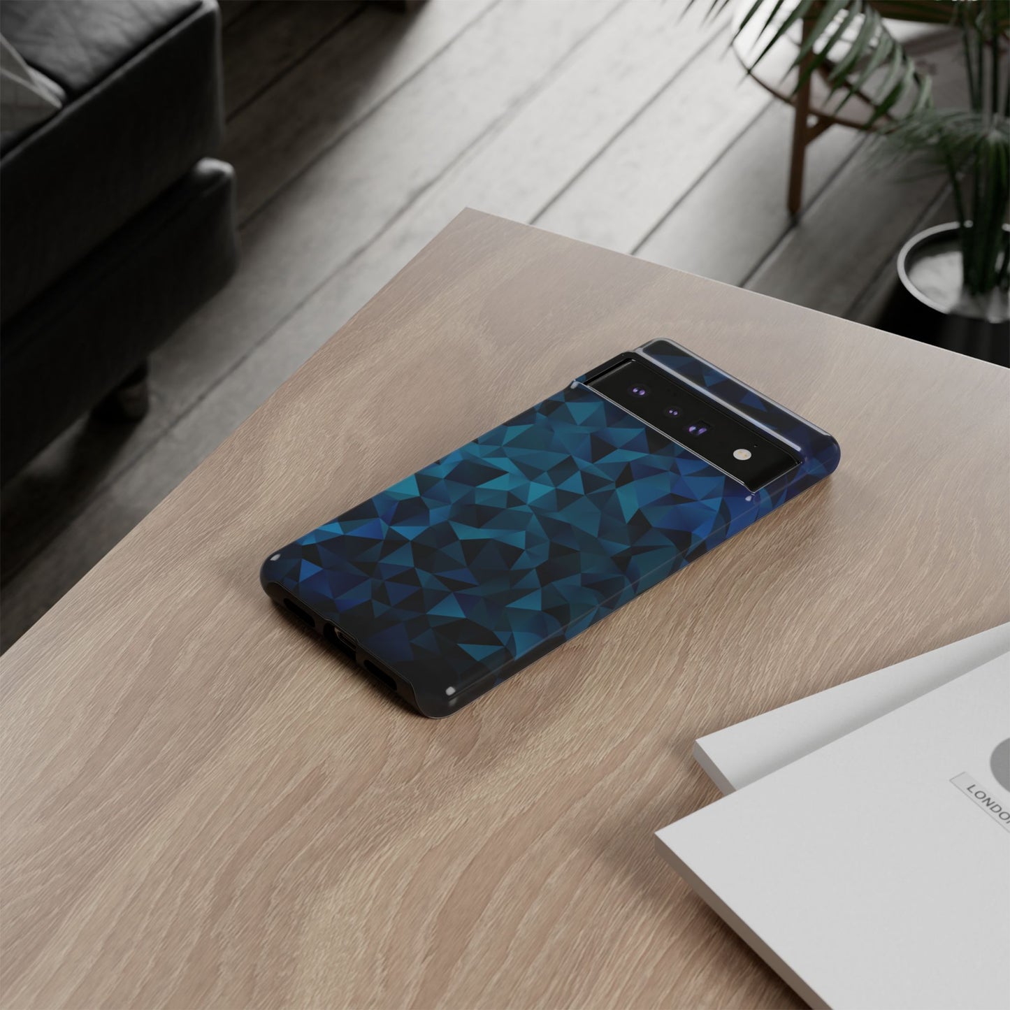 Blue Diamonds: Phone Case with Elegant Prints for iPhone, Samsung Galaxy and Google Pixel devices