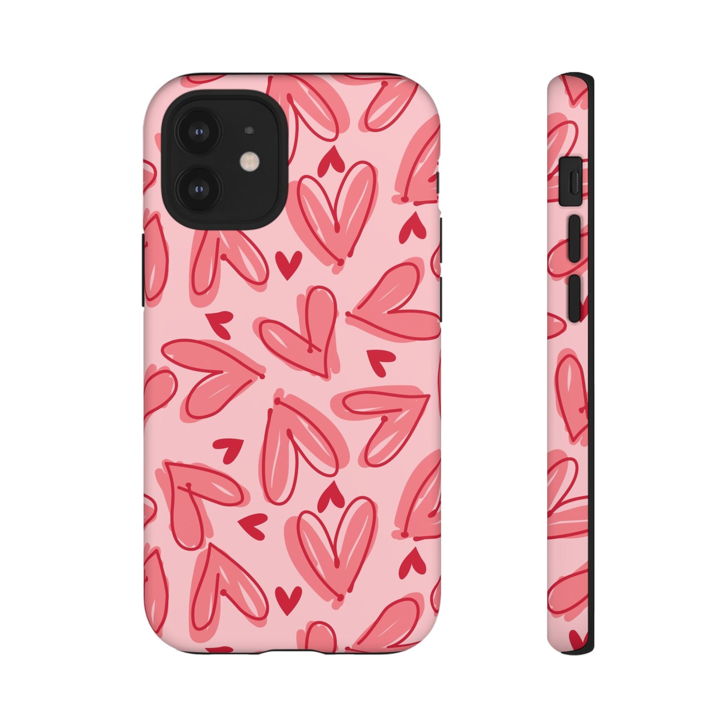 Hearts: Tough Case for iPhone, Samsung Galaxy and Google Pixel devices
