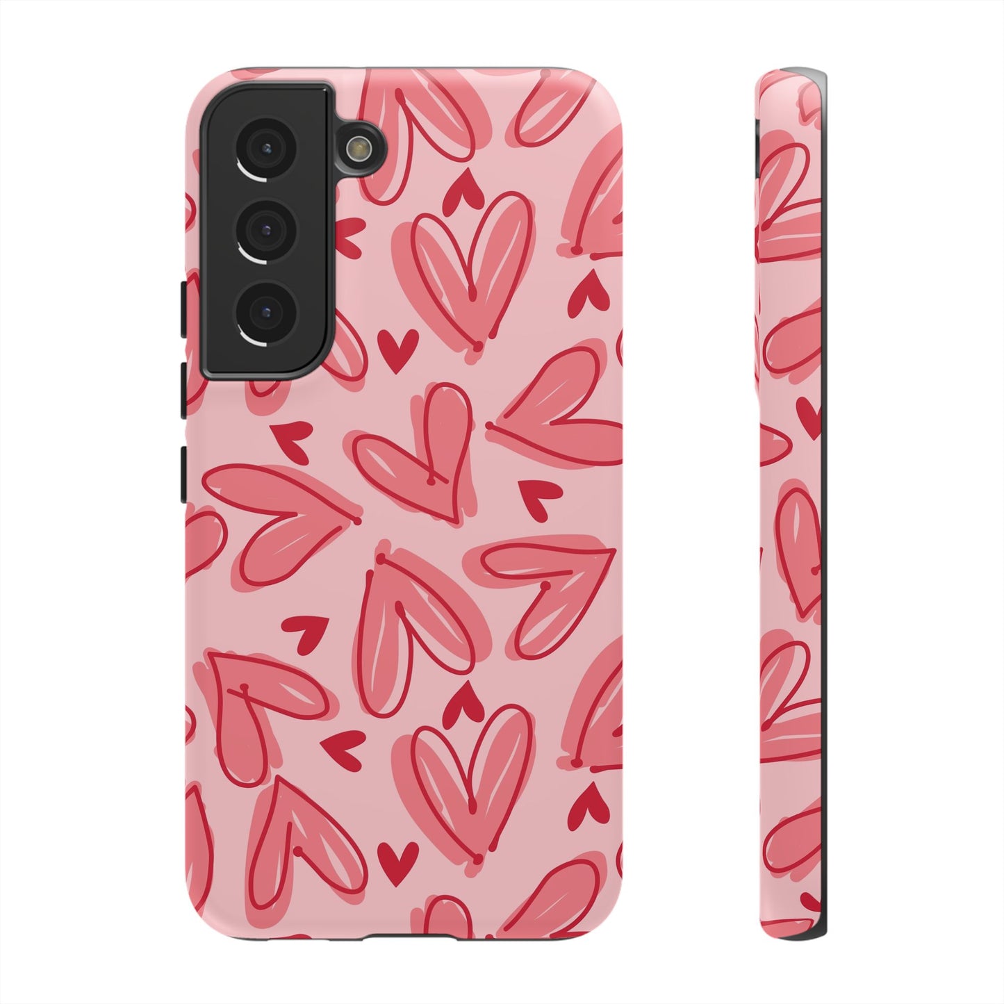 Hearts: Tough Case for iPhone, Samsung Galaxy and Google Pixel devices