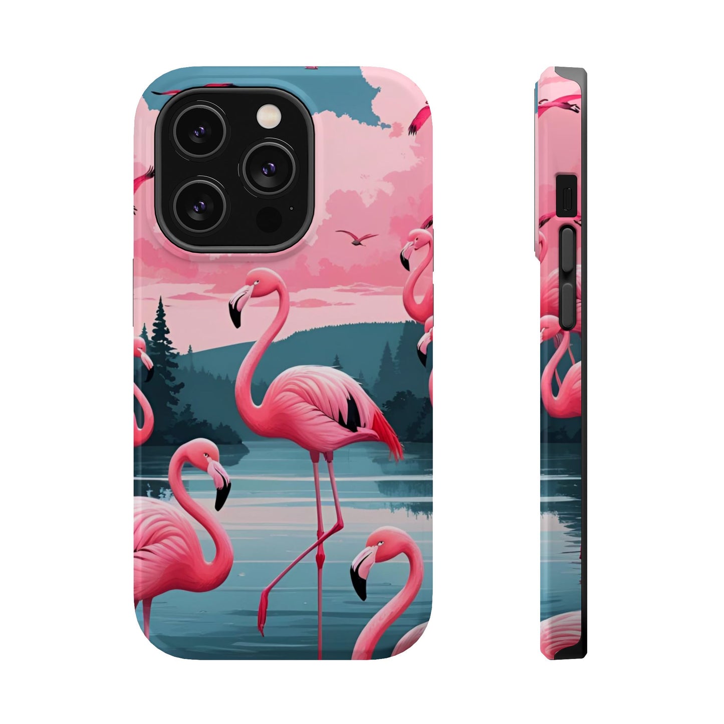 Velvet Skies Flamingo Case MagSafe phone case for Apple iPhone