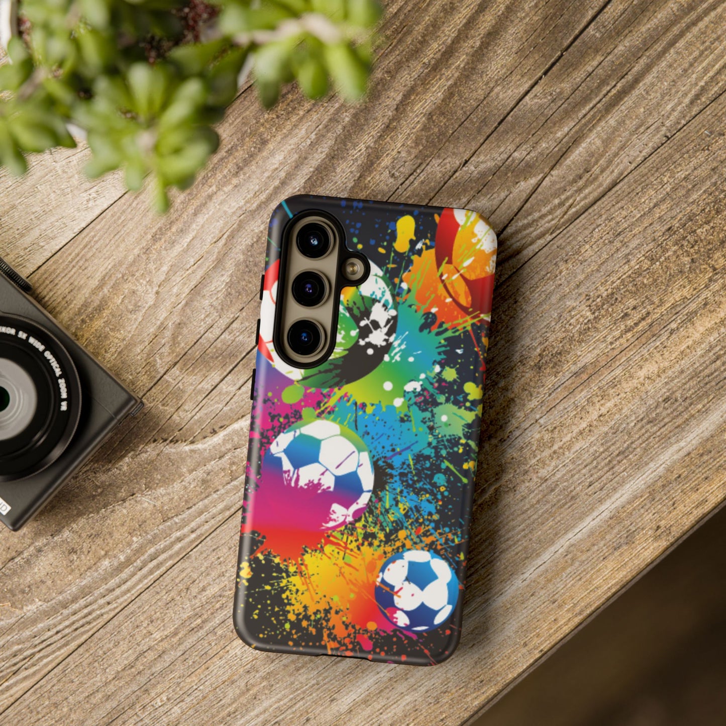 Footballer's Phone Case: Vibrant Case for iPhone, Samsung Galaxy and Google Pixel devices