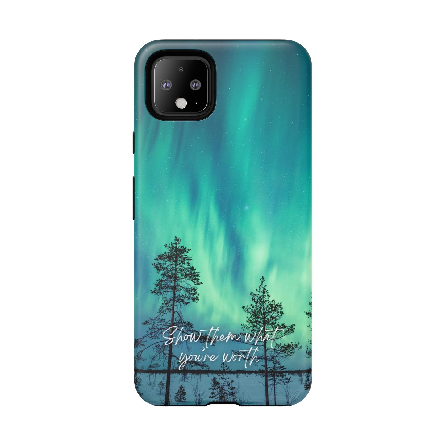 Show them what you're worth: Aurora borealis-inspired phone case for iPhone, Galaxy and Pixel devices