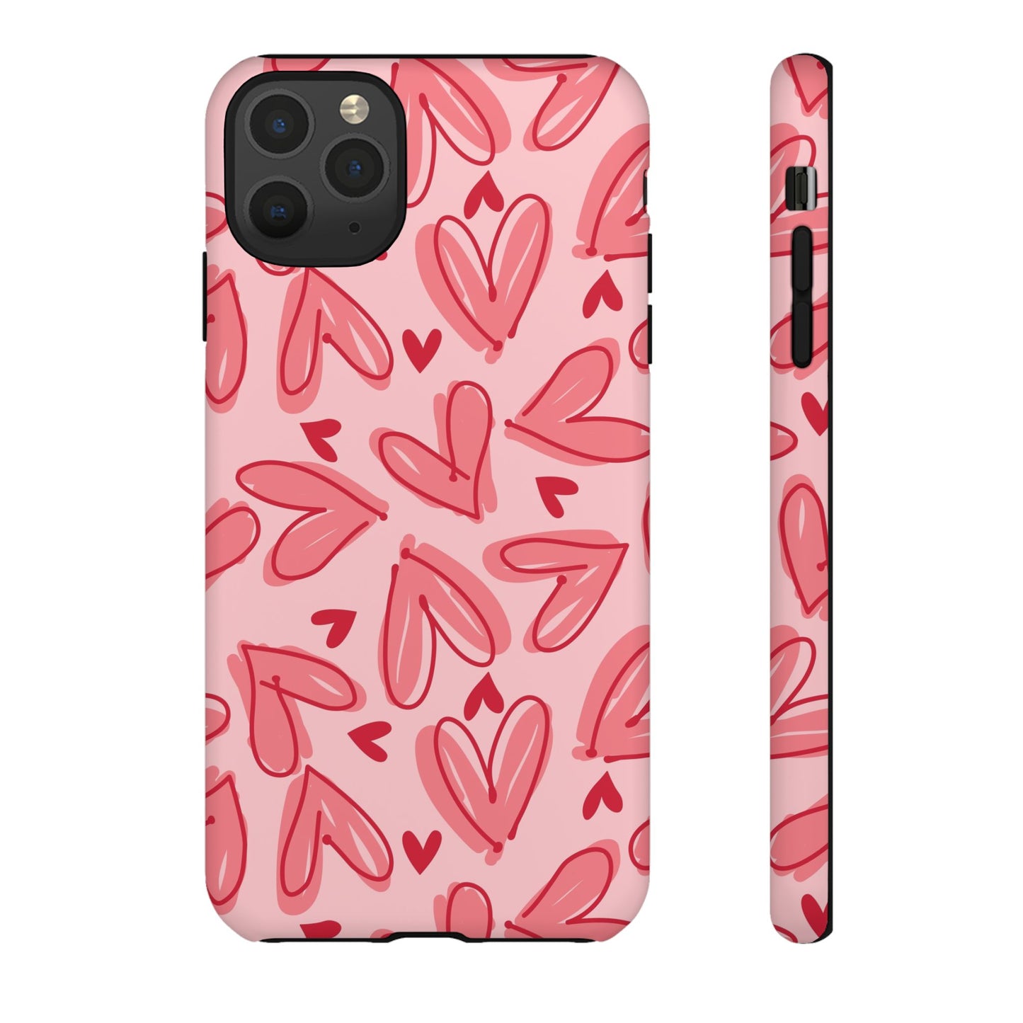 Hearts: Tough Case for iPhone, Samsung Galaxy and Google Pixel devices