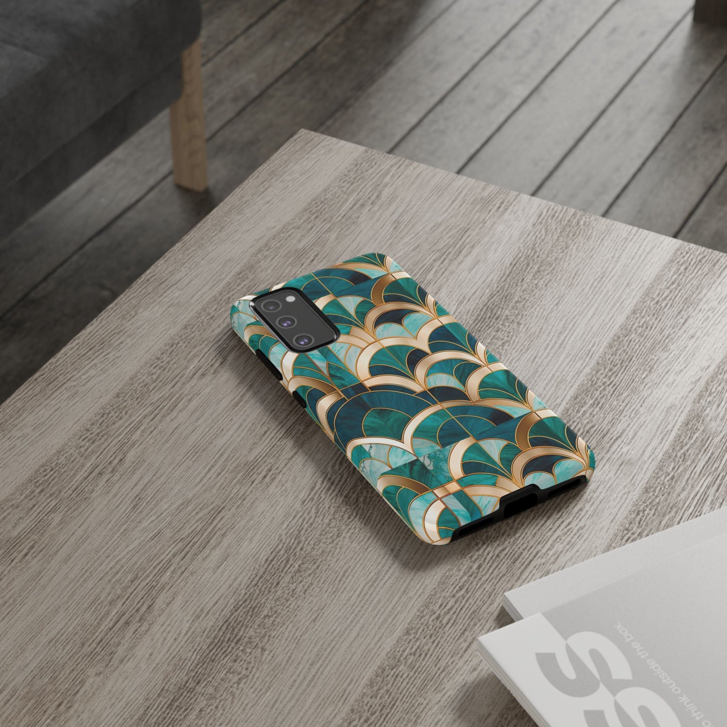 Elegant Green: Tough Case for Apple iPhone, Samsung Galaxy and Google Pixel