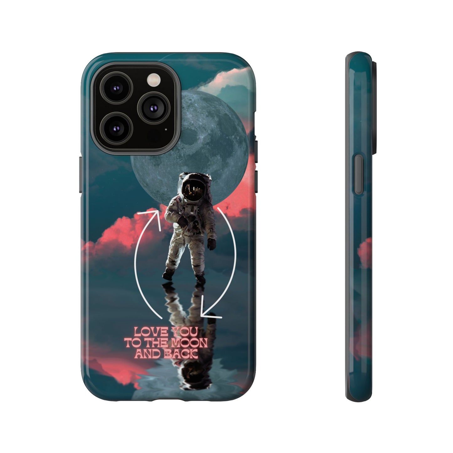 Love You to the Moon and Back: Romance-themed phone case for iPhone, Samsung Galaxy and Google Pixel devices