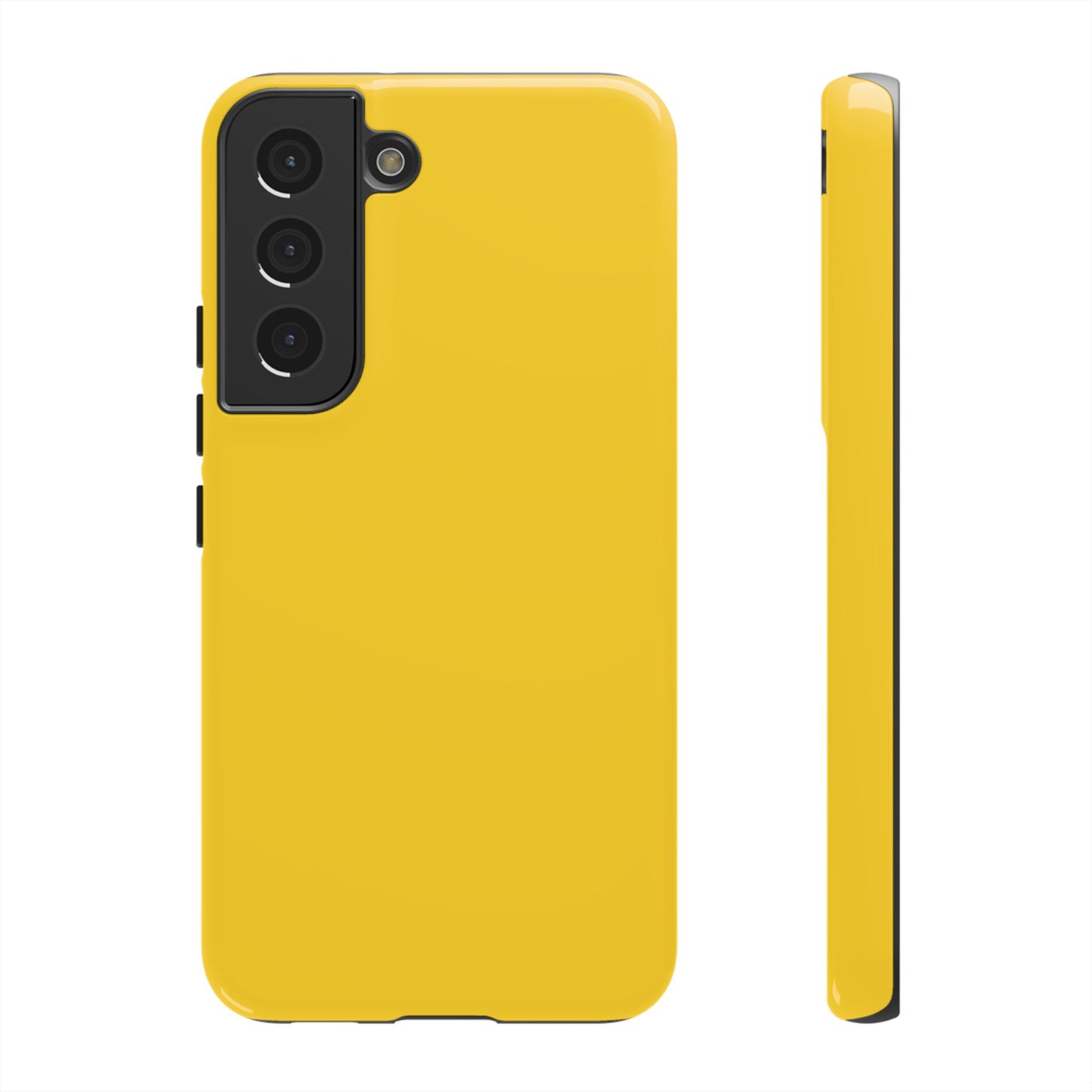 Luscious Yellow: Plain Sunburst-Inspired Color for iPhone, Samsung Galaxy and Google Pixel devices