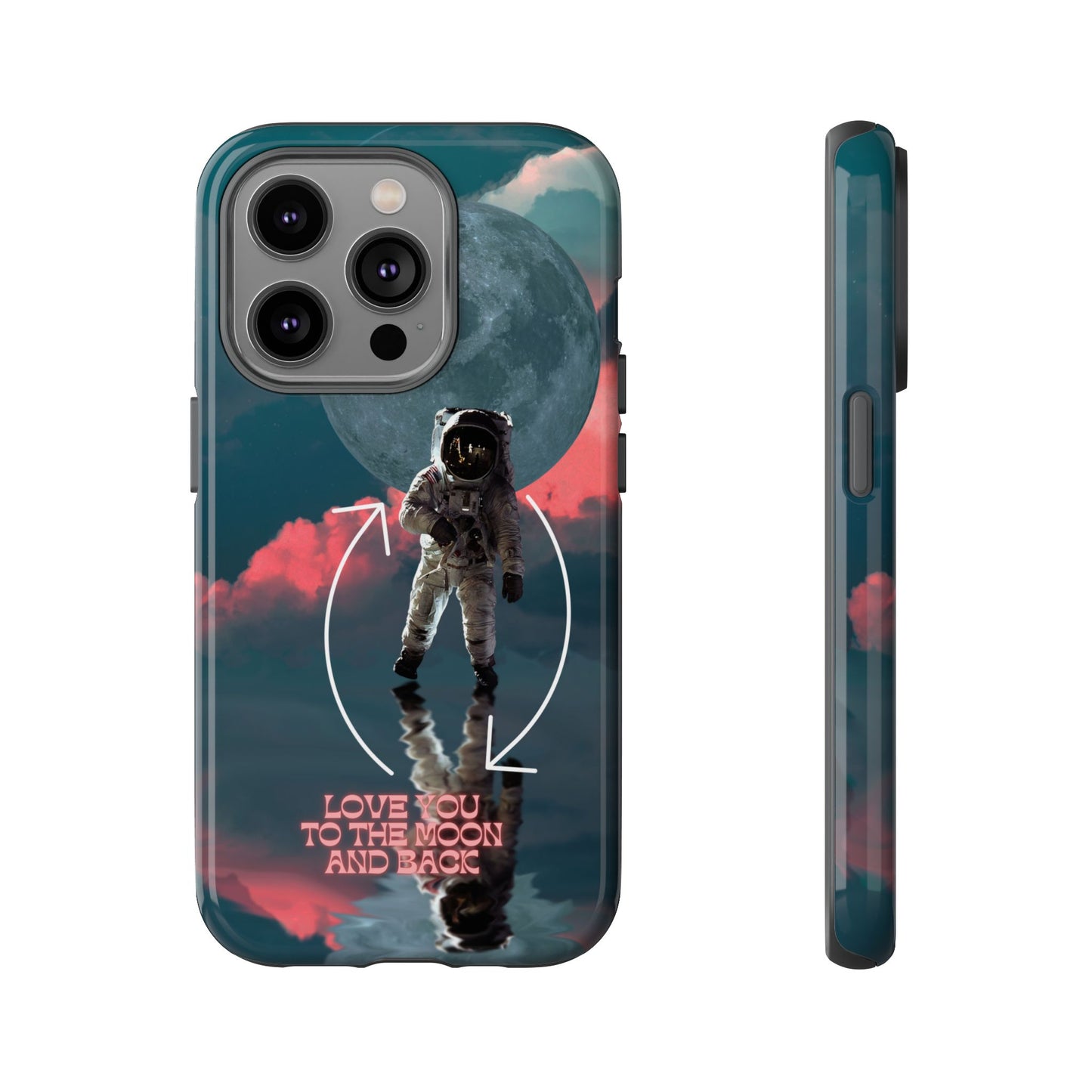 Love You to the Moon and Back: Romance-themed phone case for iPhone, Samsung Galaxy and Google Pixel devices