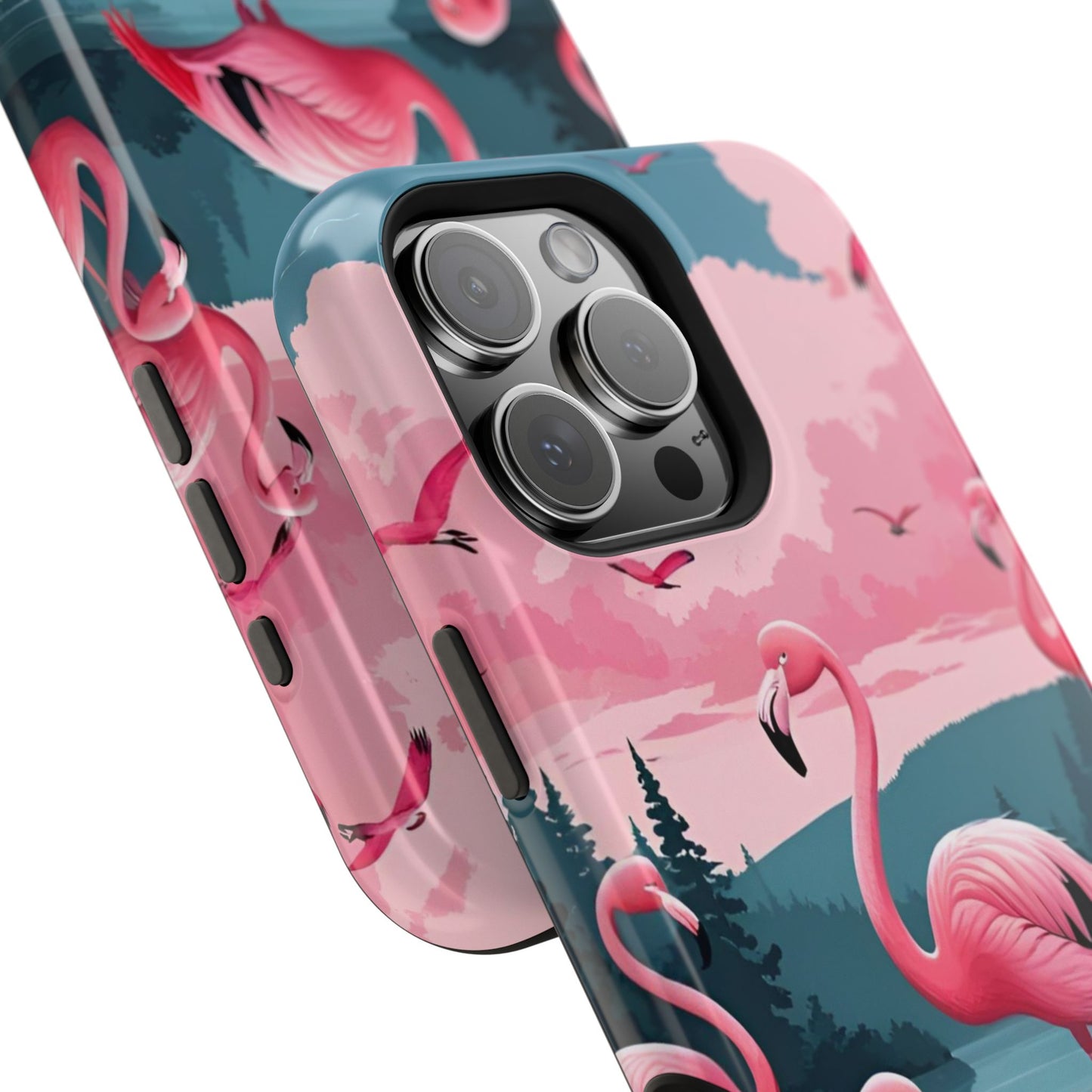 Velvet Skies Flamingo Case MagSafe phone case for Apple iPhone