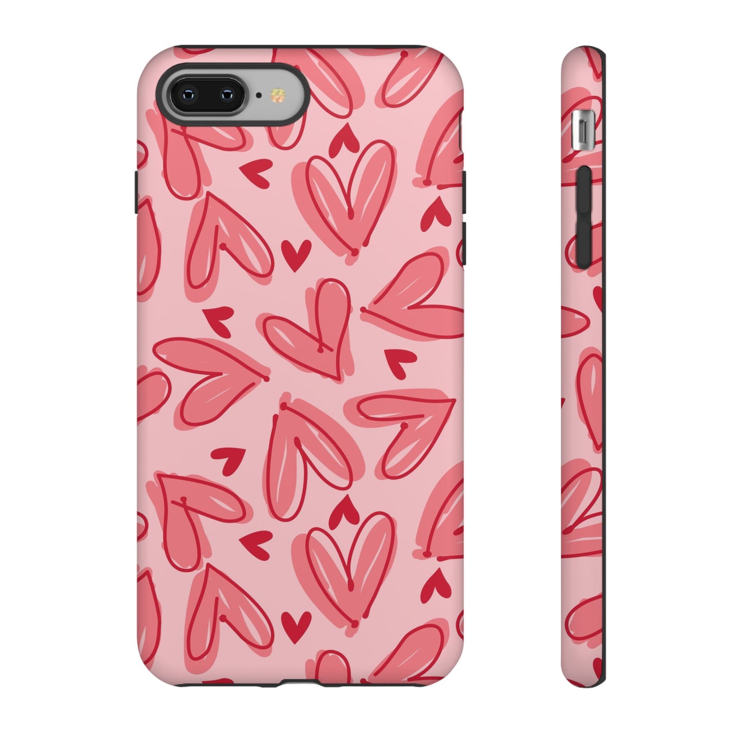 Hearts: Tough Case for iPhone, Samsung Galaxy and Google Pixel devices