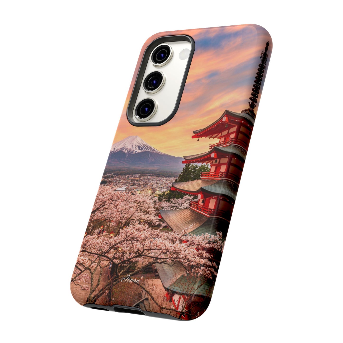 Cherry Blossoms Mt. Fuji phone case for iPhone, Galaxy and Pixel devices