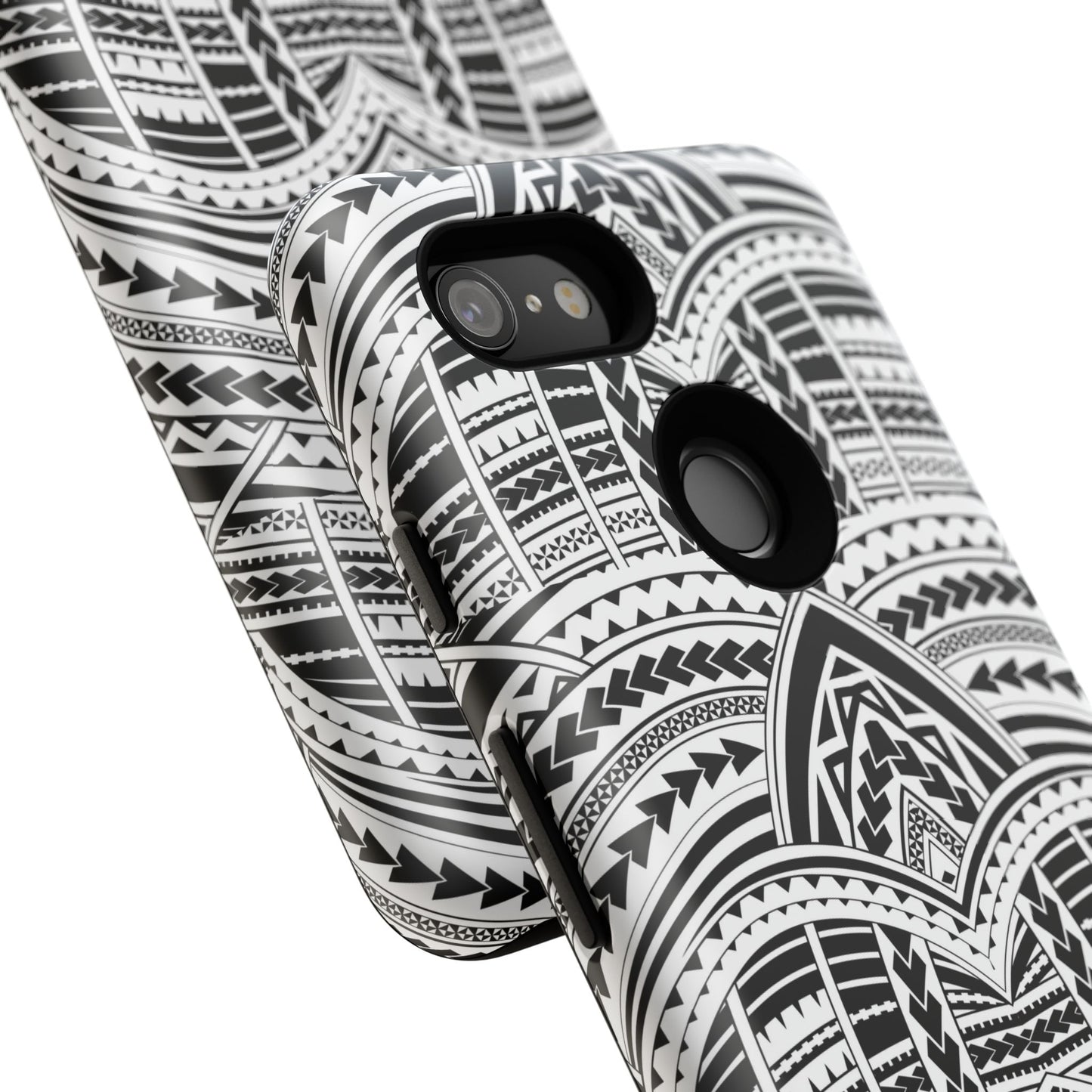 Tatoeage: telefoonhoesje met tribalpatroon voor iPhone, Samsung Galaxy en Google Pixel