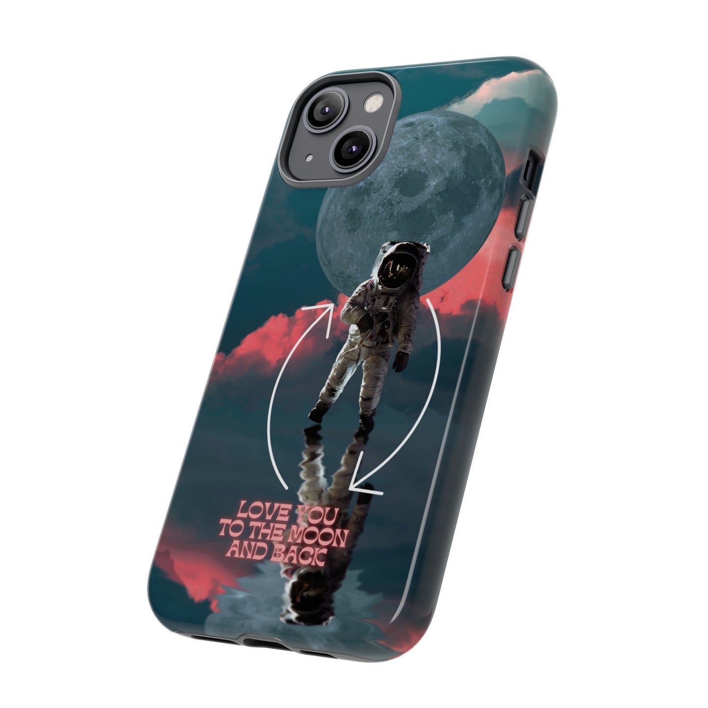 Love You to the Moon and Back: Romance-themed phone case for iPhone, Samsung Galaxy and Google Pixel devices