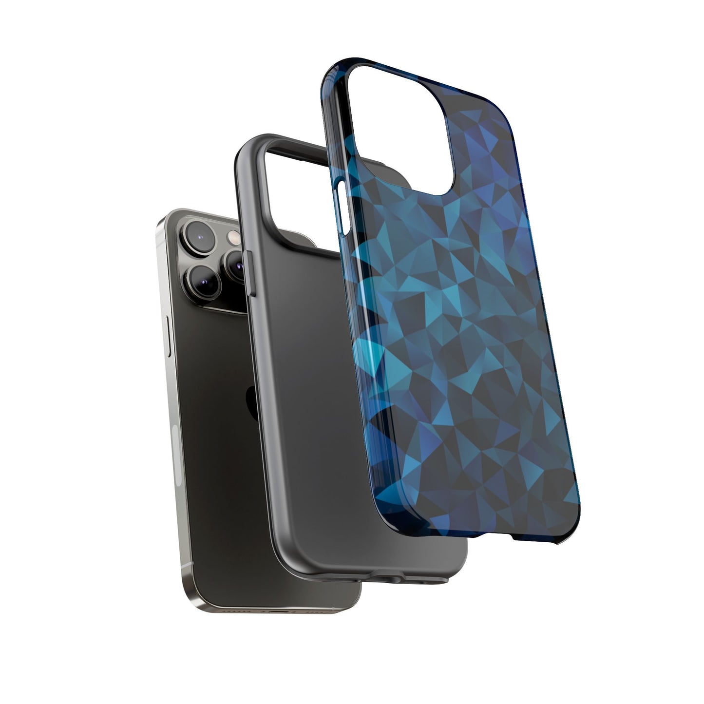 Blue Diamonds: Phone Case with Elegant Prints for iPhone, Samsung Galaxy and Google Pixel devices