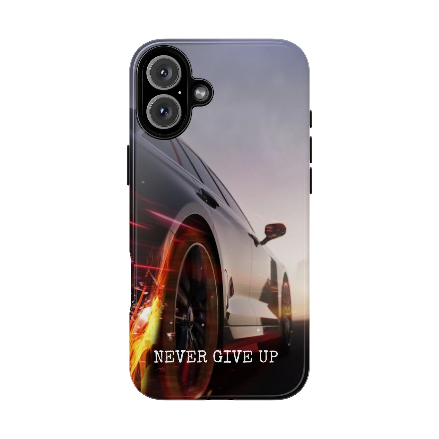 Never Give Up v2: Tough Case for iPhone, Samsung Galaxy and Google Pixel