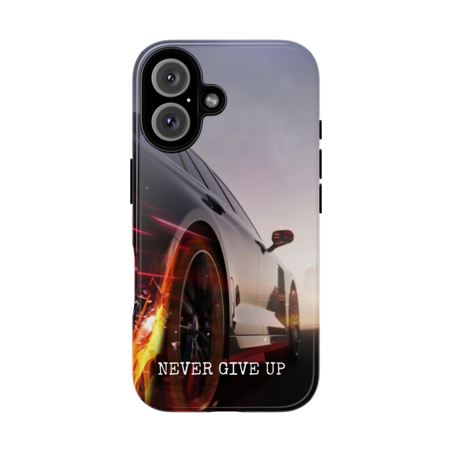 Never Give Up v2: Tough Case for iPhone, Samsung Galaxy and Google Pixel