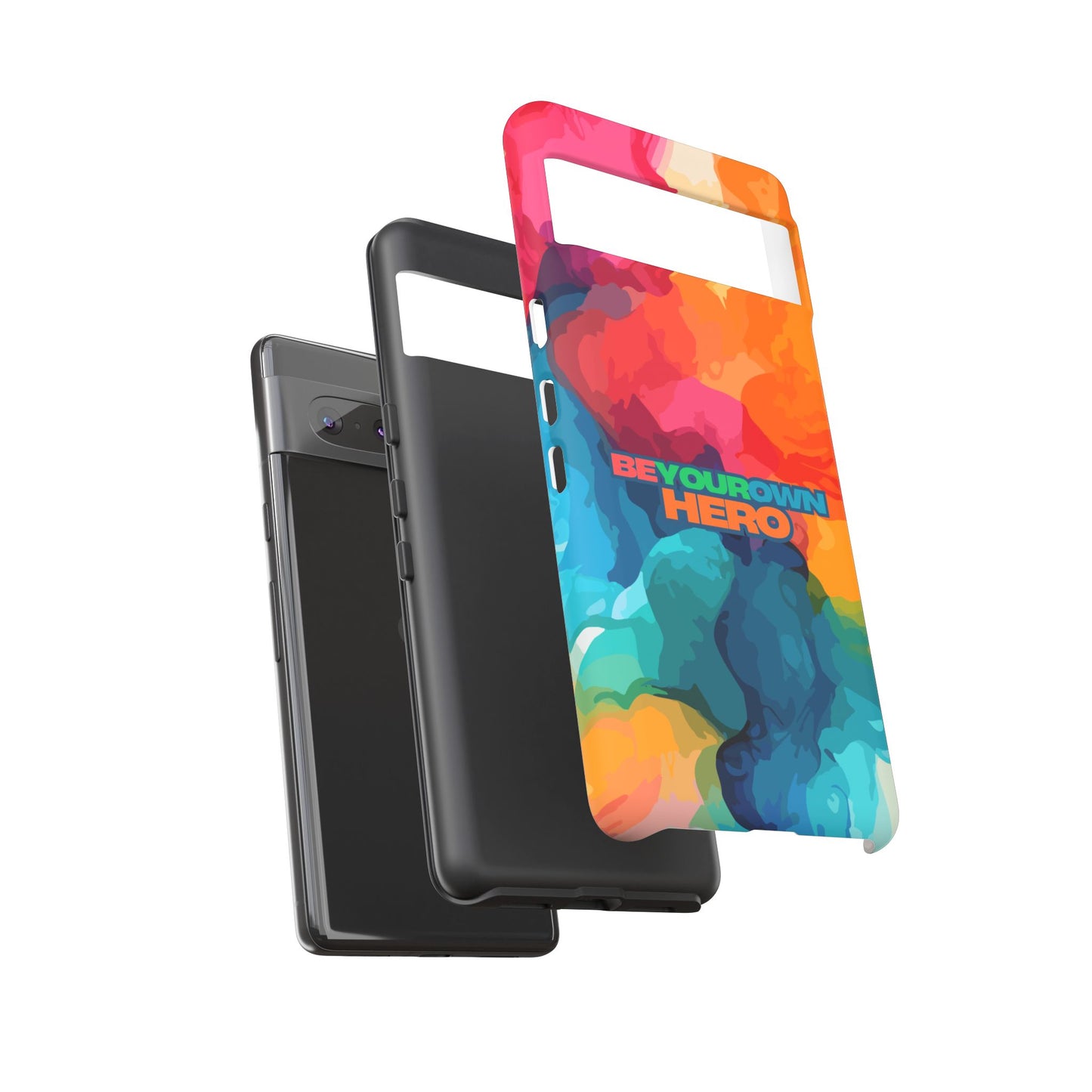 Be Your Own Hero: Tough Case for iPhone, Samsung Galaxy and Google Pixel