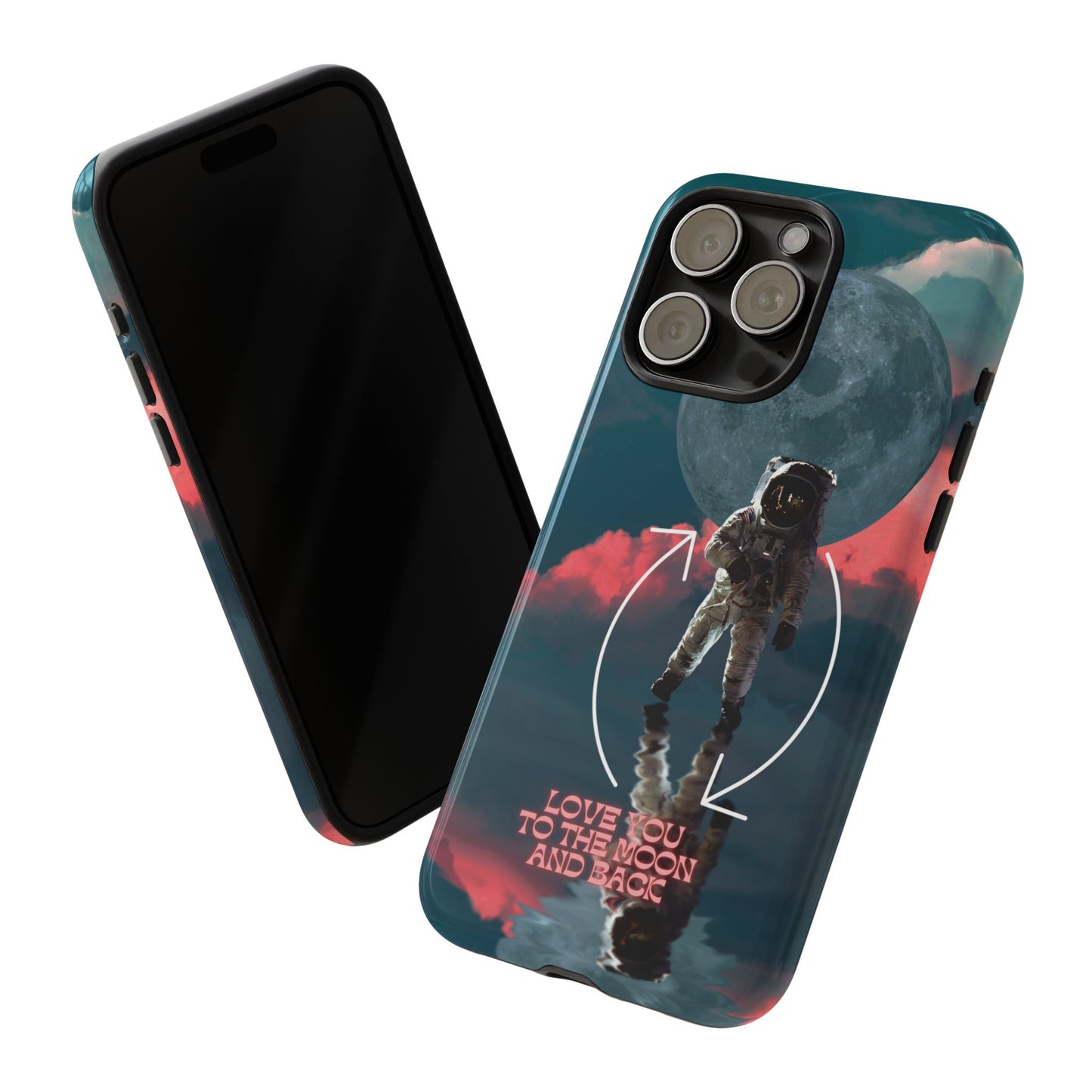 Love You to the Moon and Back: Romance-themed phone case for iPhone, Samsung Galaxy and Google Pixel devices